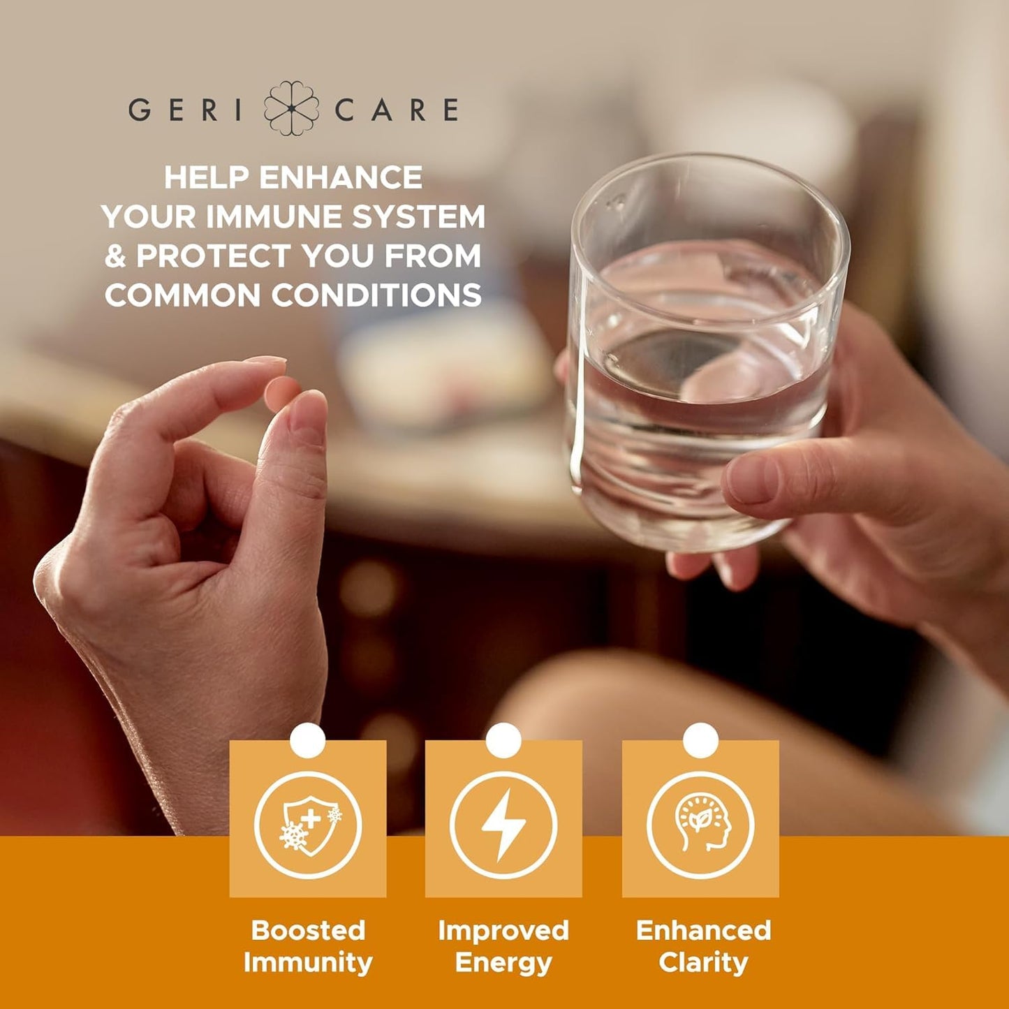 GeriCare One-Daily Multivitamins with Minerals Tablets, 200 Count