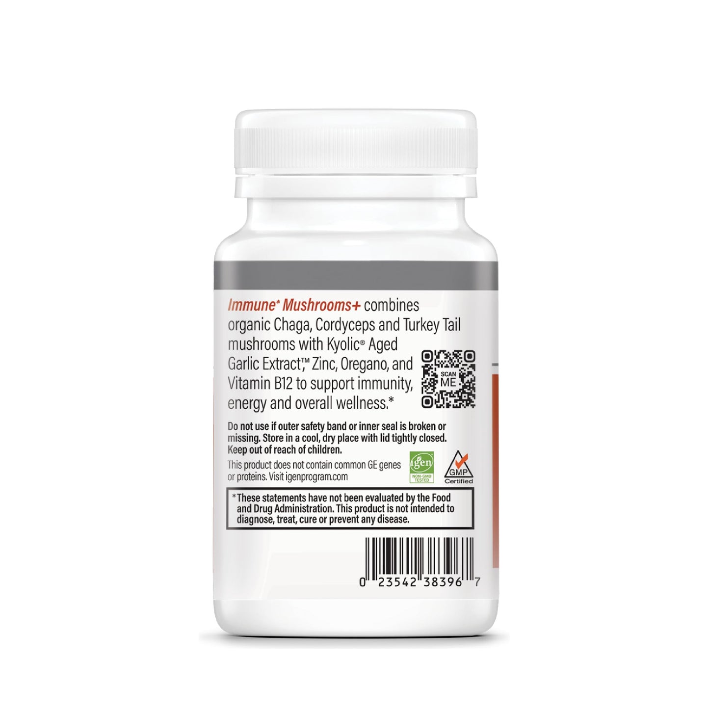 Kyolic Immune Mushrooms+ Mushroom & Herbal Dietary Supplement Capsules, 60 Count
