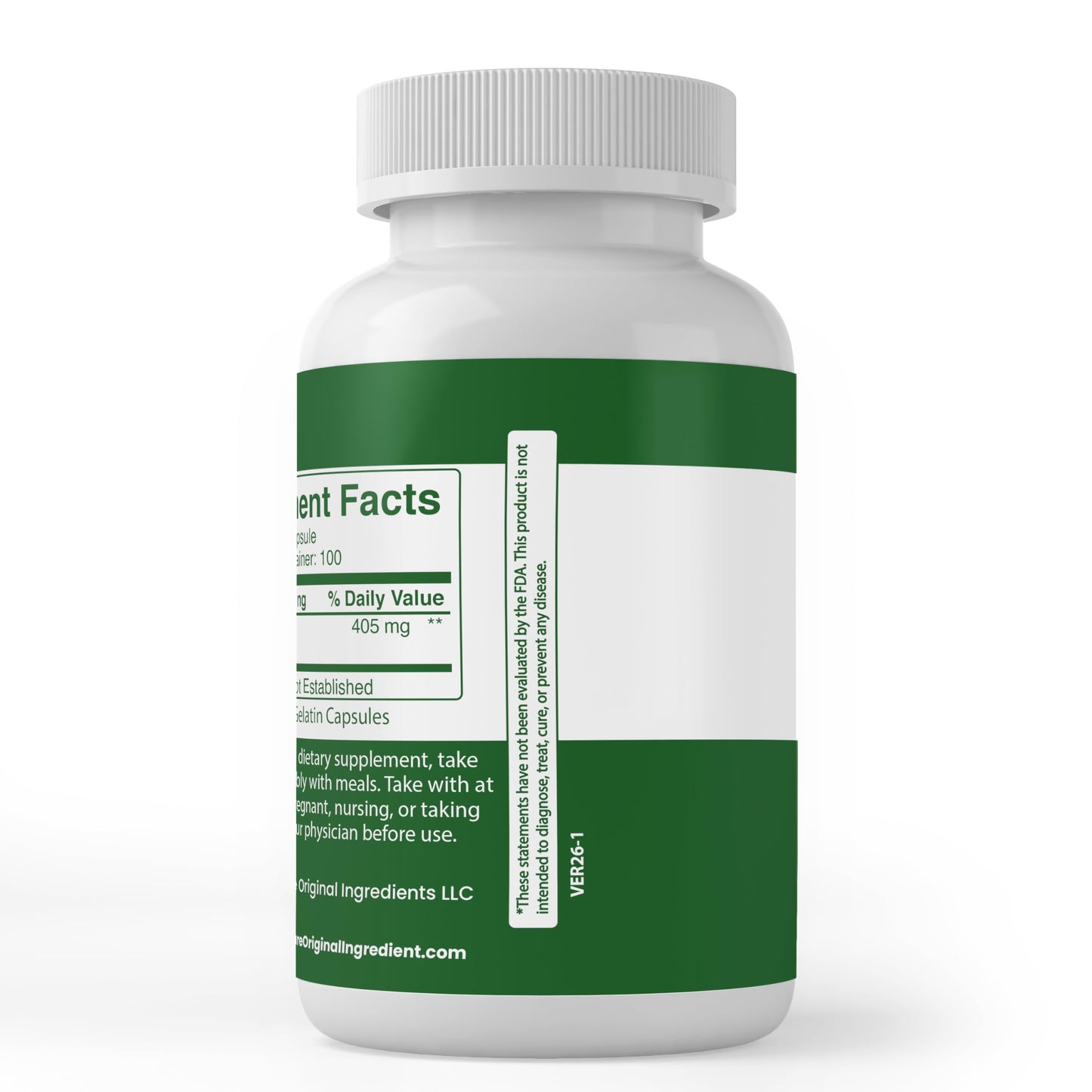 Pure Original Ingredients Chlorella Capsules, 100 Count