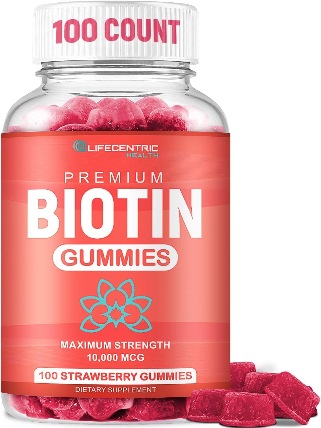 LifeCentric Health Biotin Gummies, 100 Count