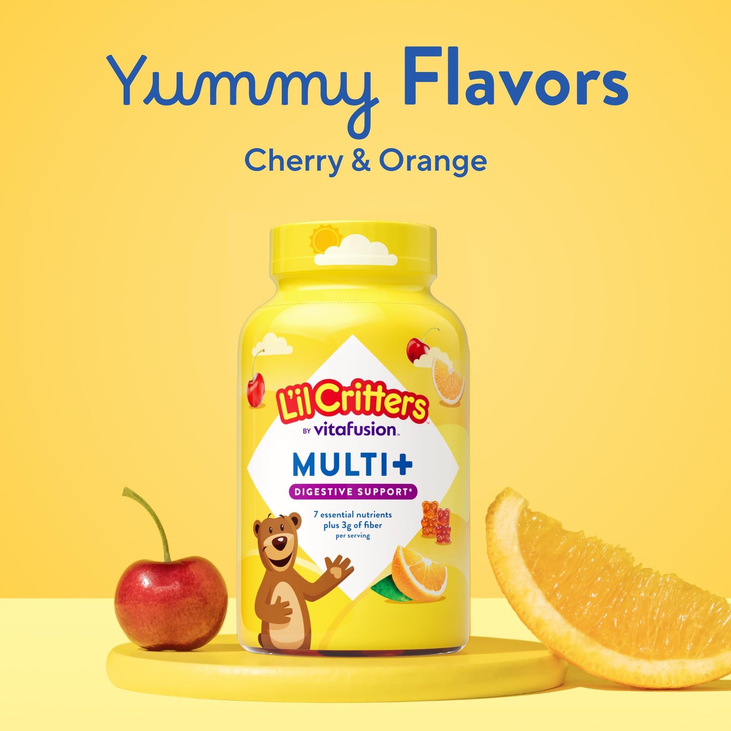 Lil Critters Kids Multi Plus Fiber Gummies, 90 Count