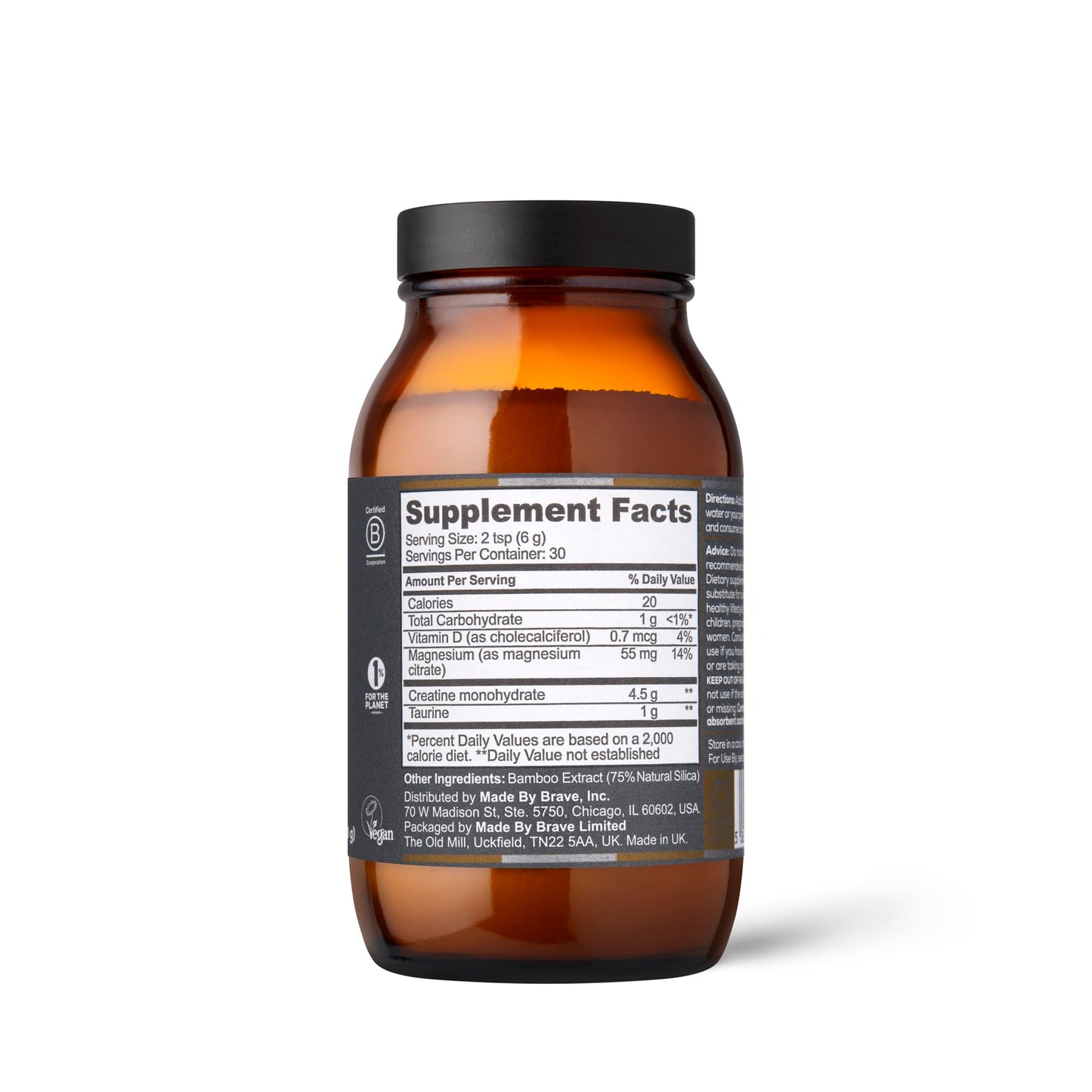 Ancient + Brave True Creatine+ Powder 6.34oz