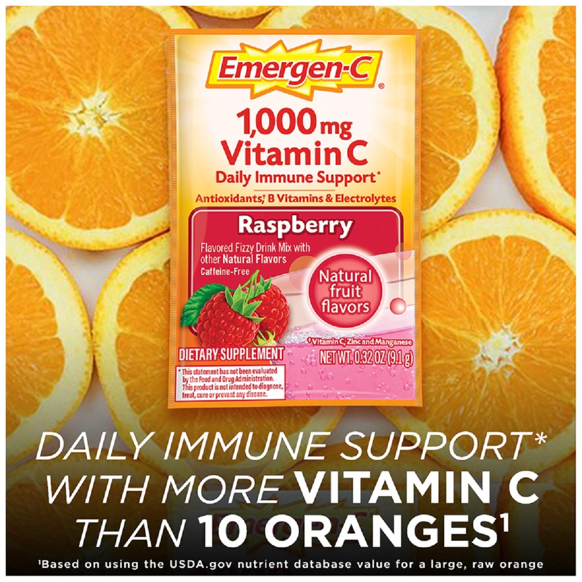 Alacer Emergen-C Raspberry 30 Capsules