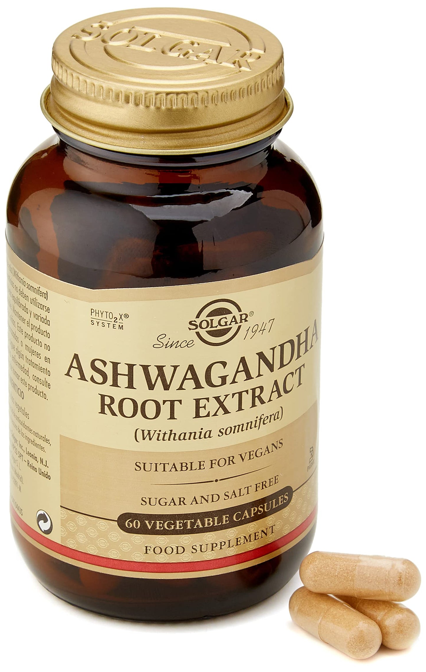 Solgar Ashwagandha Root Extract Capsules 60 Count
