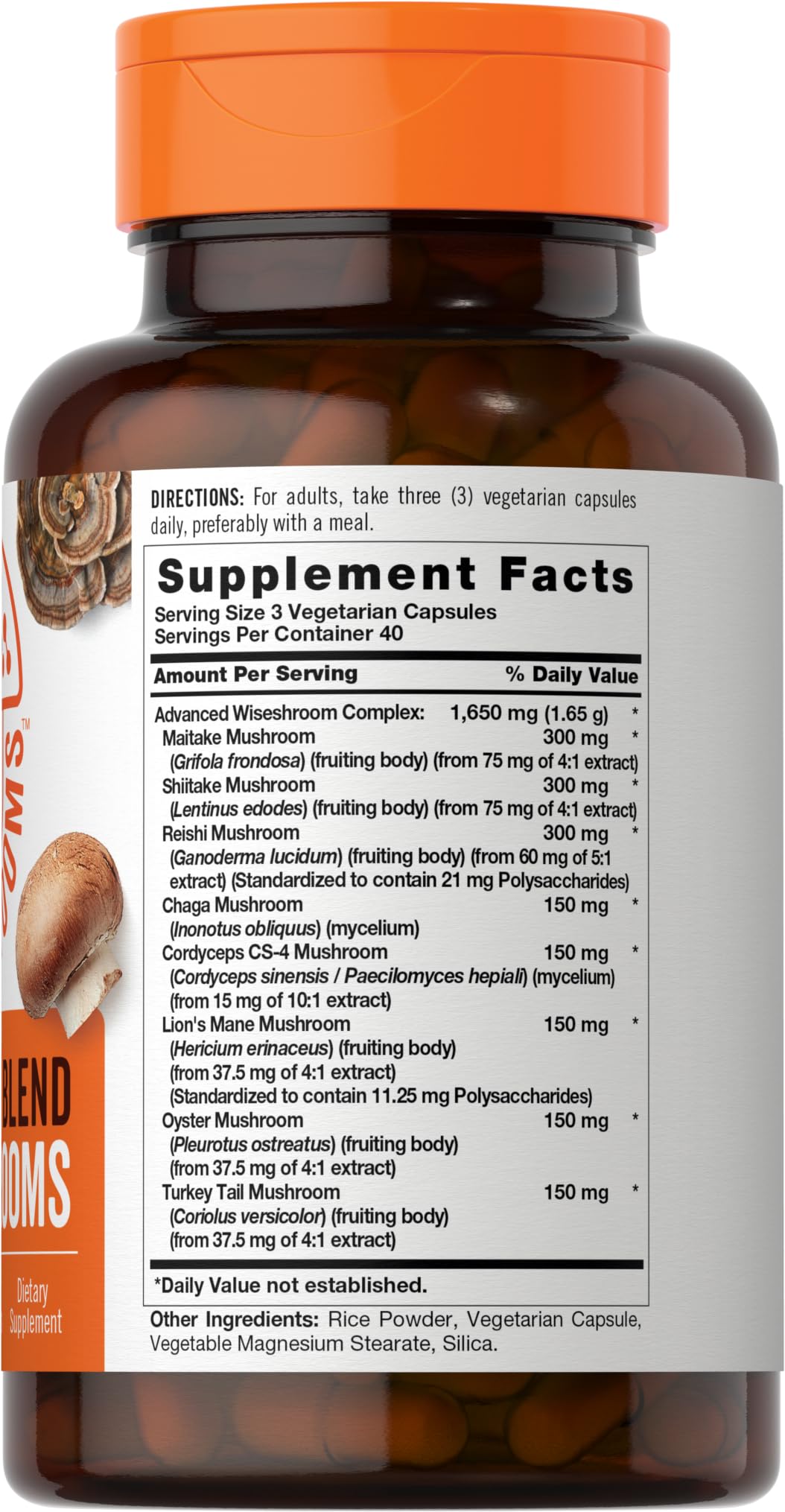Carlyle Mushroom Complex Capsules 120 Count