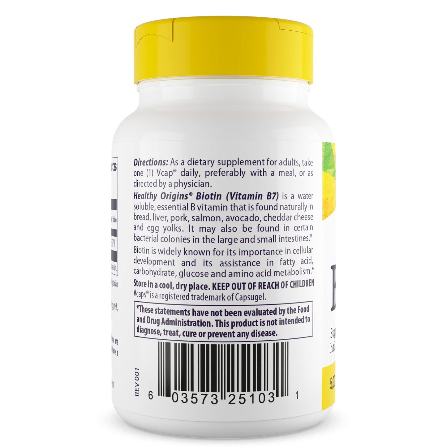 Healthy Origins Biotin 10,000 mcg (10 mg) Capsule, 150 Count