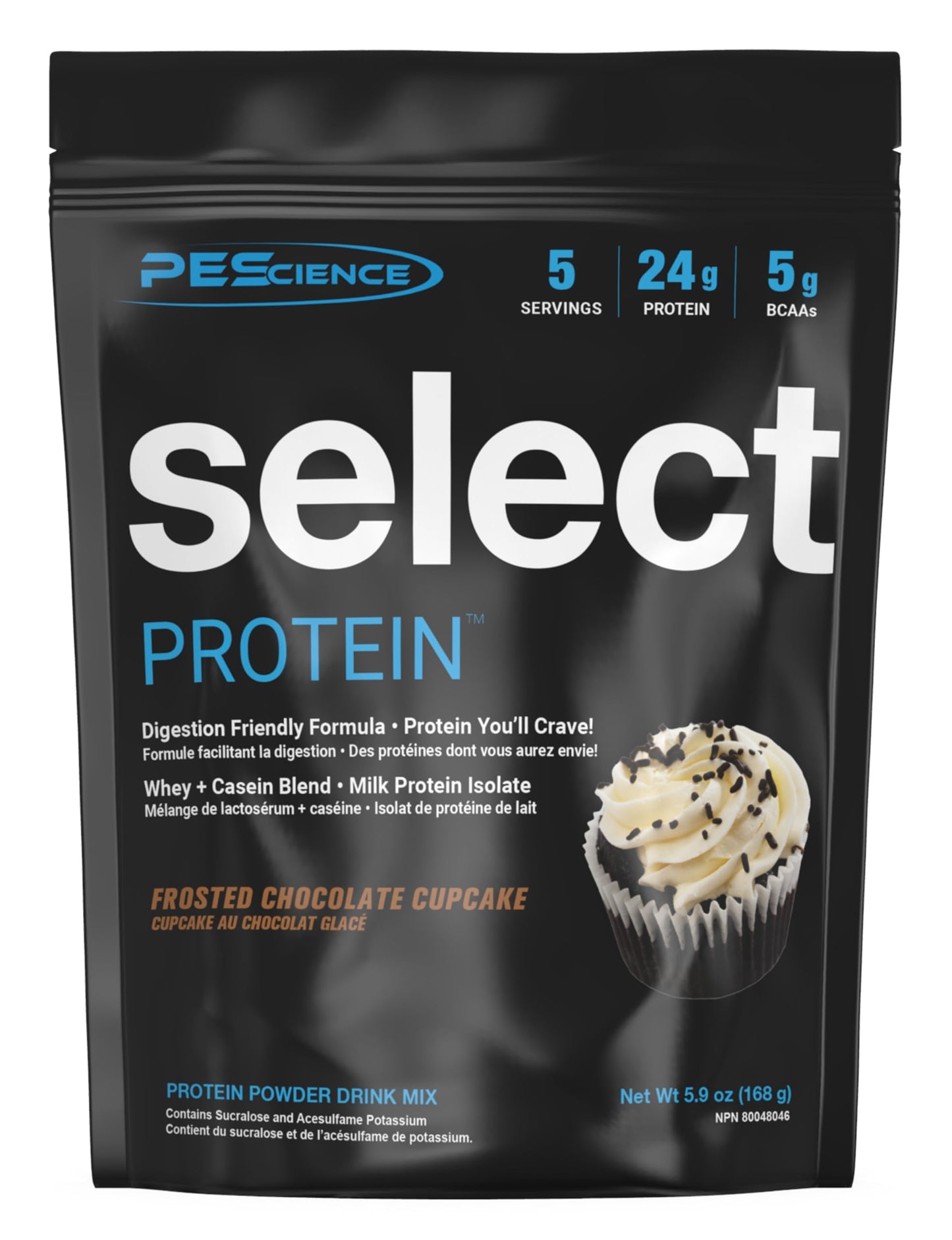 PEScience Select Protein Powder, Whey and Casein Blend, Powder, 5 Servings