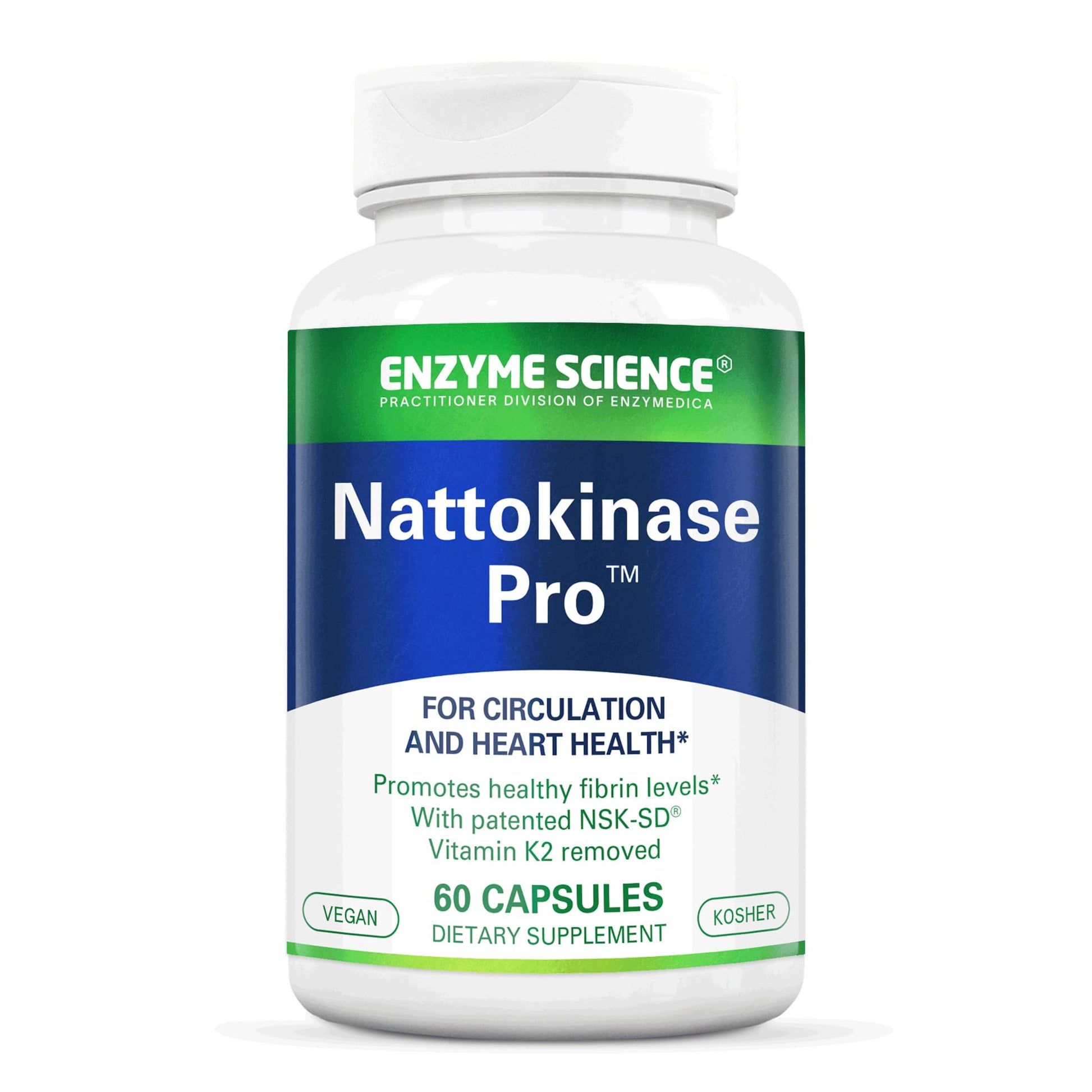 Enzyme Science Nattokinase Pro with NSK-SD 60 Capsules