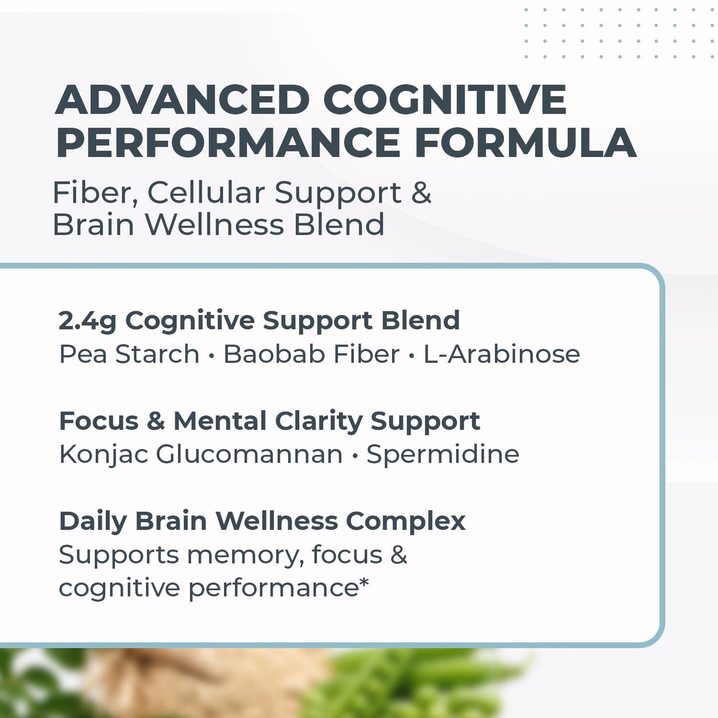 Nature’s NutriWave Max Brain Powder – Baobab, Konjac & Spermidine, 3.17 oz