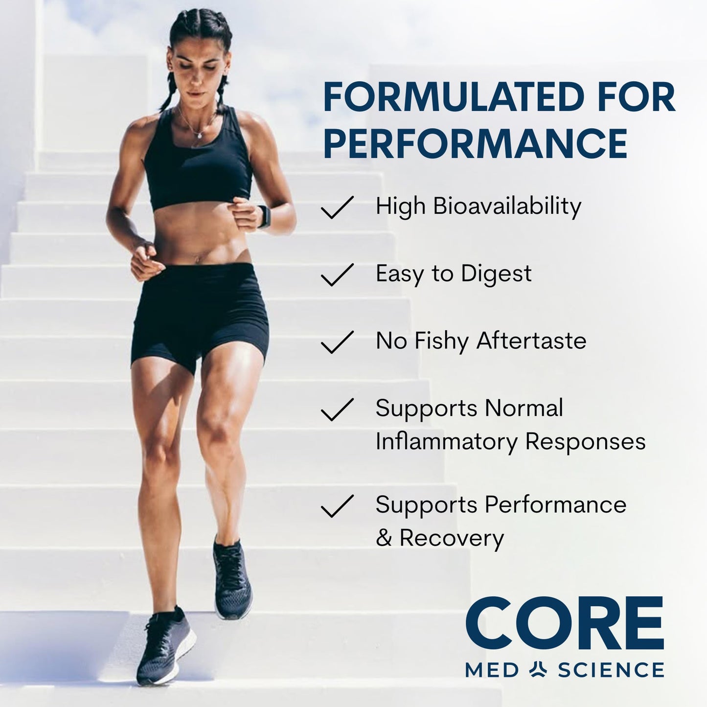 Core Med Science Omega-3 Fish Oil Softgels, 60 Count