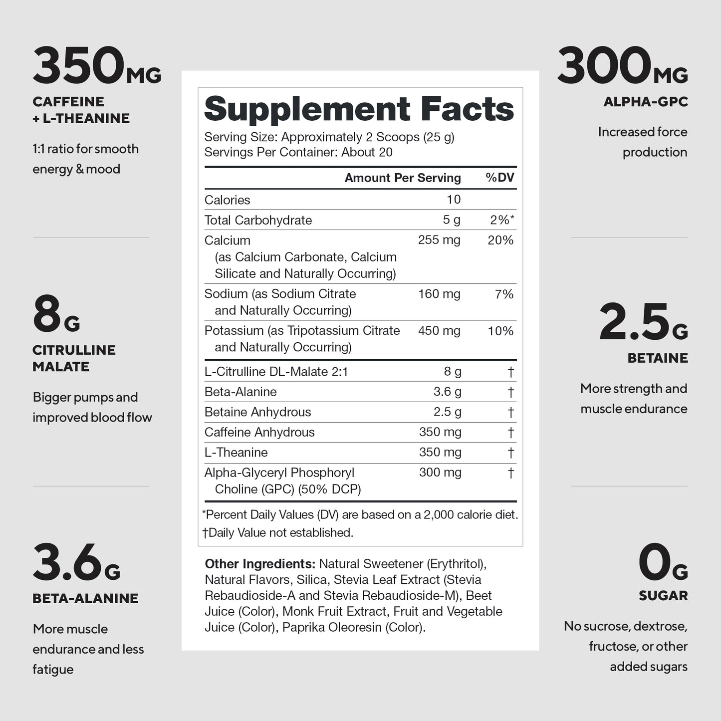 LEGION Pulse Pre Workout Powder 20 Servings
