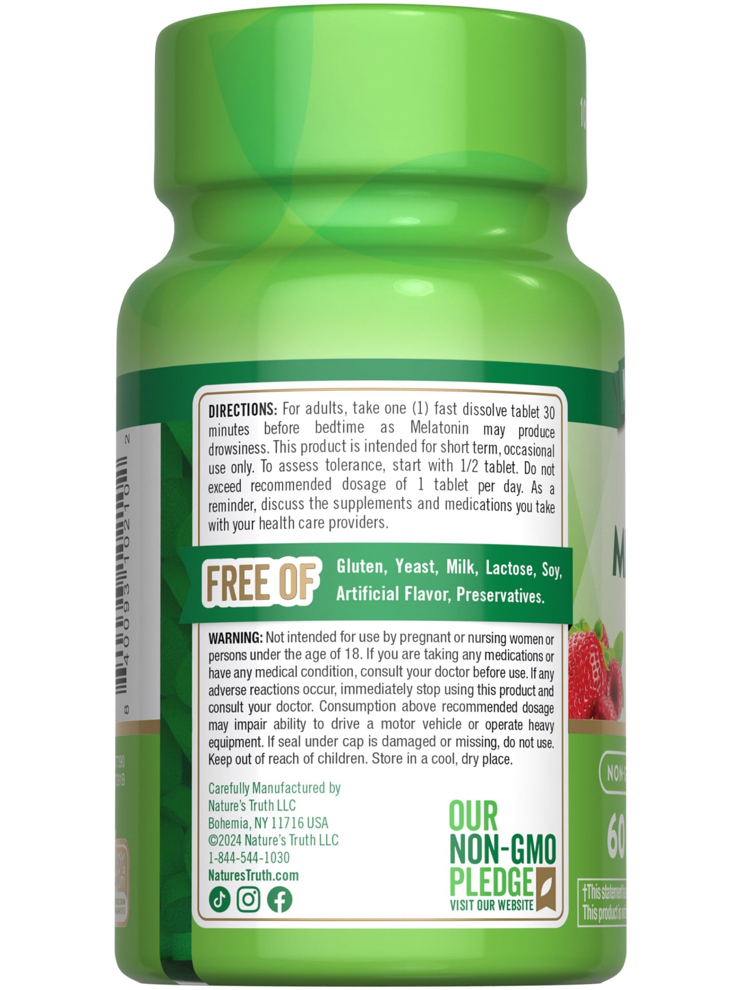Nature's Truth Melatonin 12mg, 60 Tablets