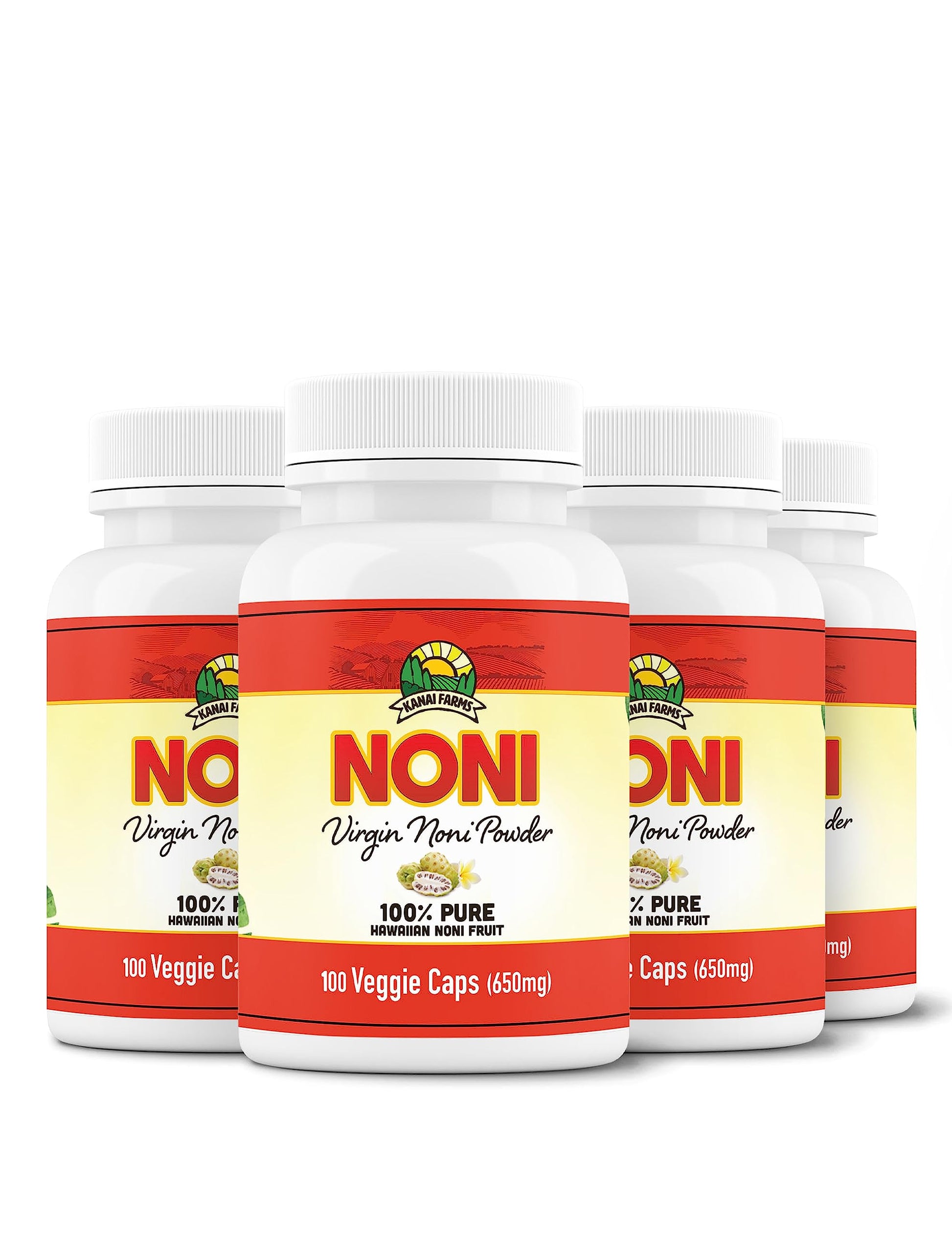 Kanai Farms Virgin Noni Powder, 4 Bottles
