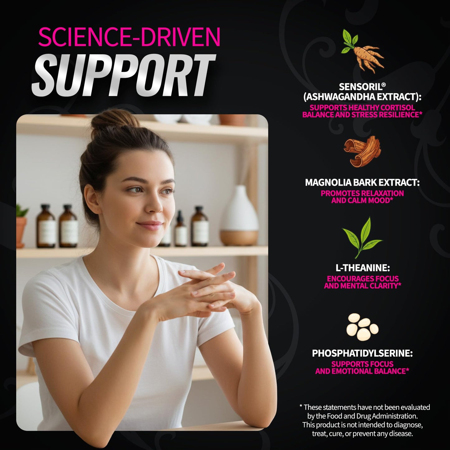 Bold Buns Cortisol Supplements for Women Capsules, 60 Count