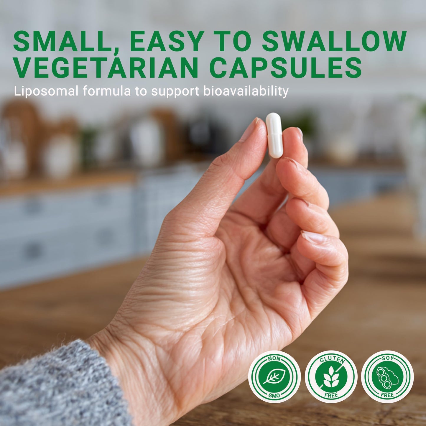 GenuinePurity Longevity+ 5-in-1 Cellular Wellness Formula with NMN, Cycloastragenol, CoQ10, Resveratrol & Selenium, 60 Capsules