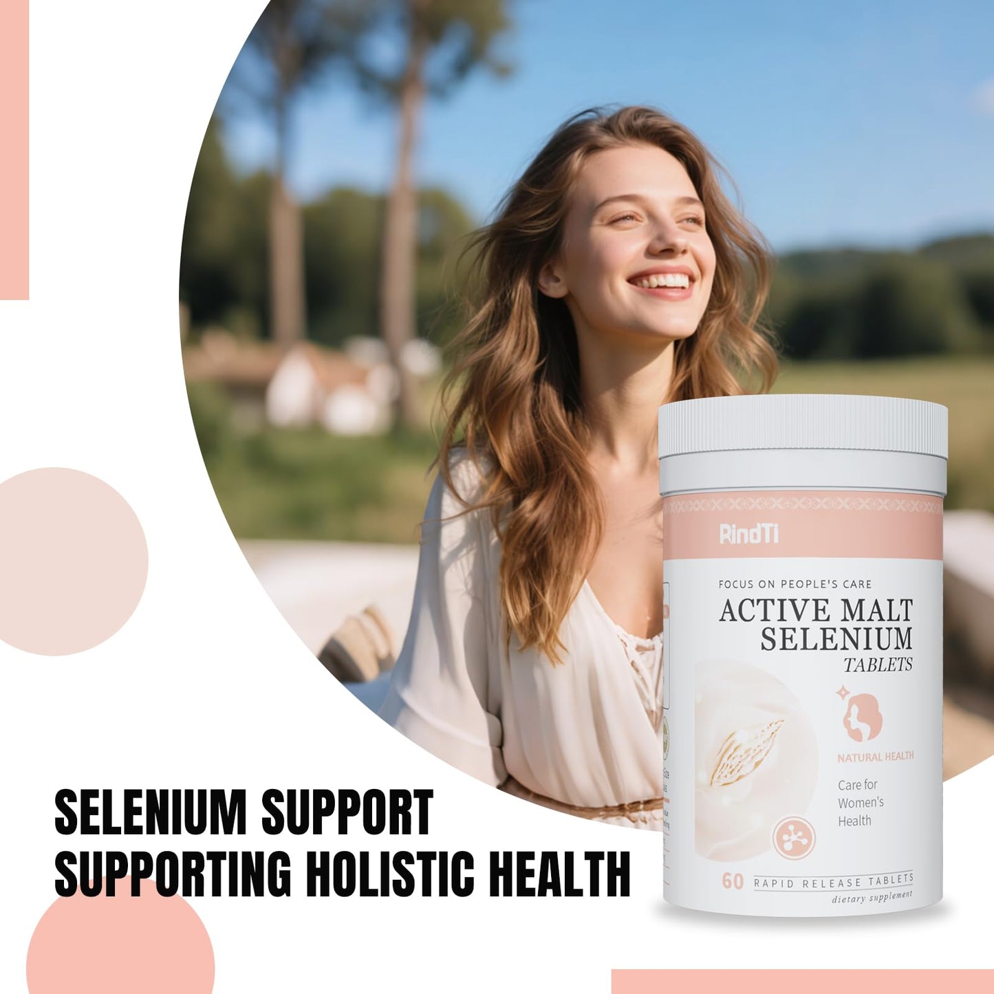 RindTi Selenium 400 mg Capsules, 60 Count