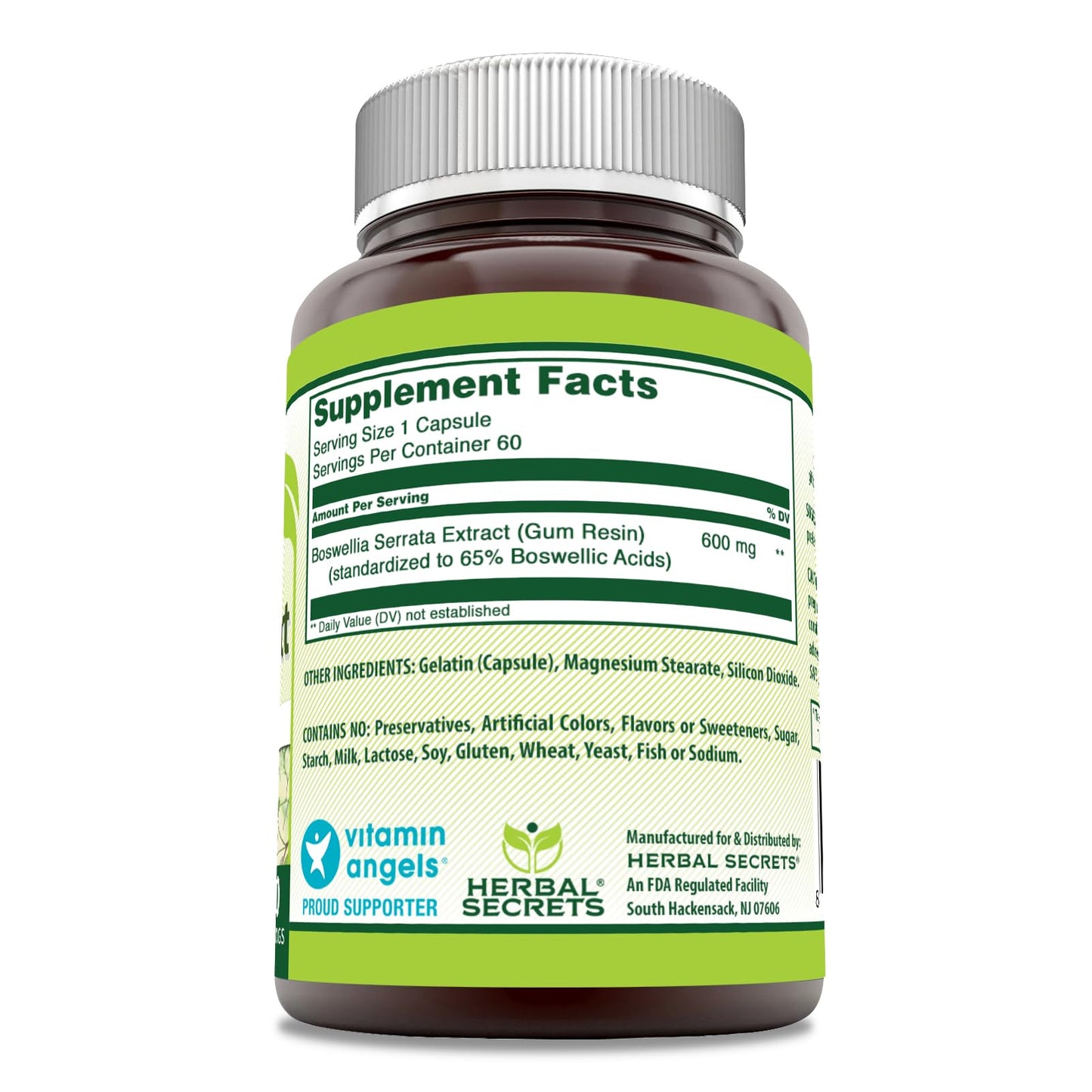 Herbal Secrets Boswellia Serrata Extract Supplement Capsule 1 Count