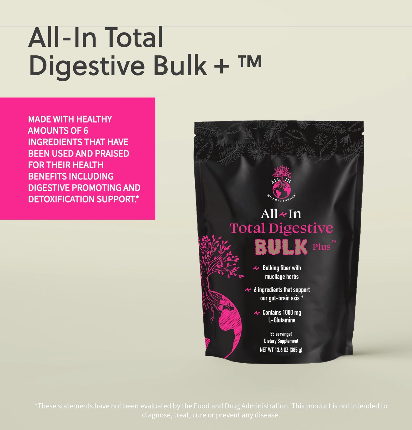 All In Nutritionals Total Digestive Bulk Powder 13.6 Ounce