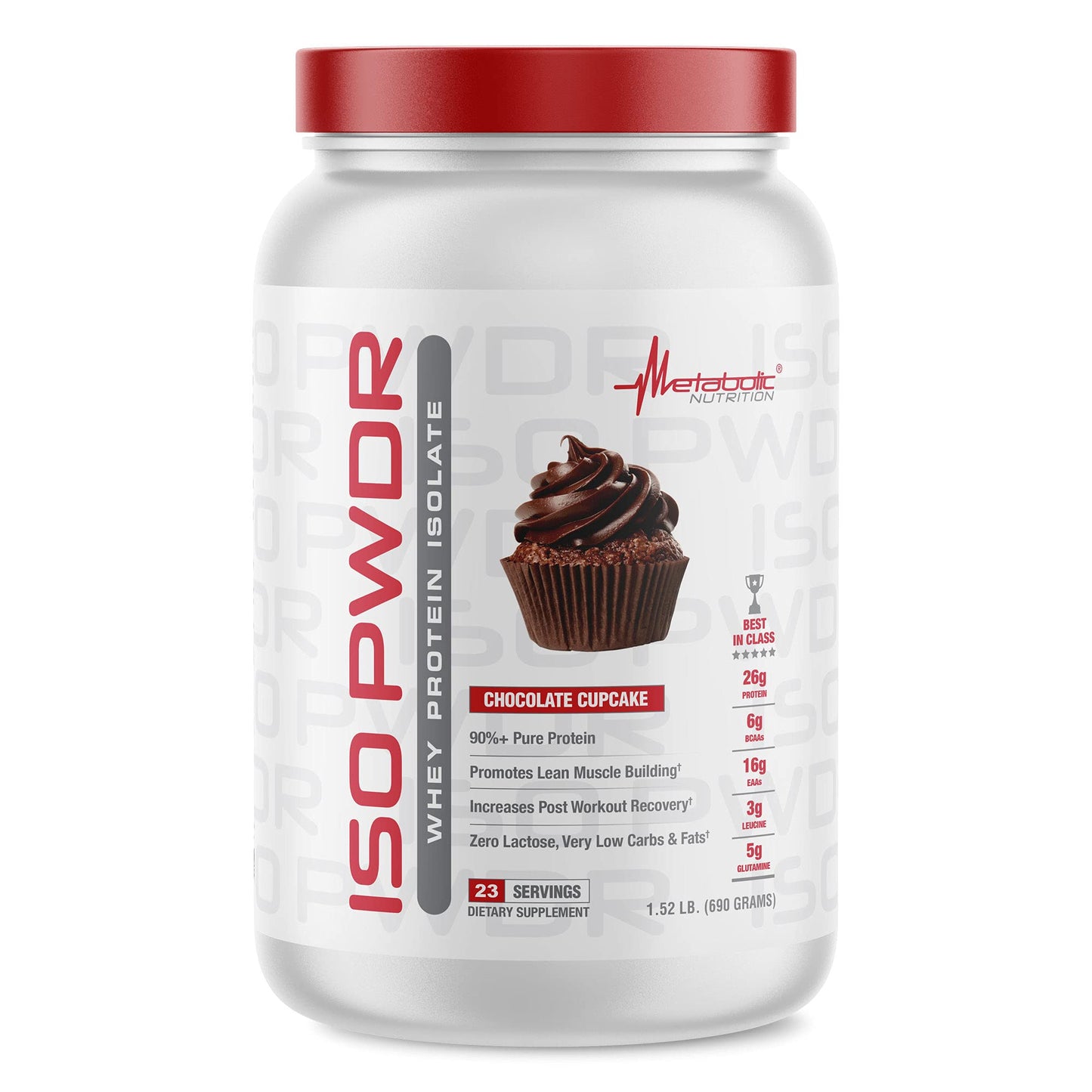 Metabolic Nutrition Whey Protein Isolate Powder Chocolate Cupcake, 1