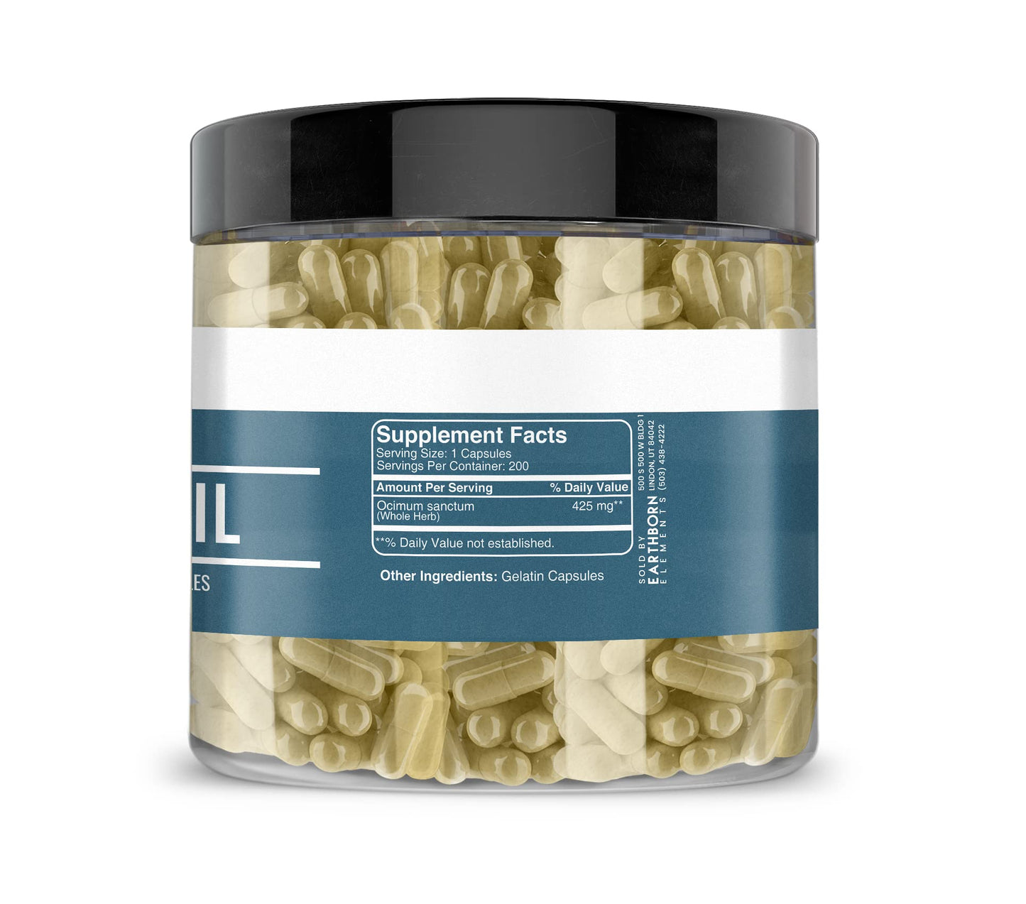 Earthborn Elements Holy Basil 200 Capsules