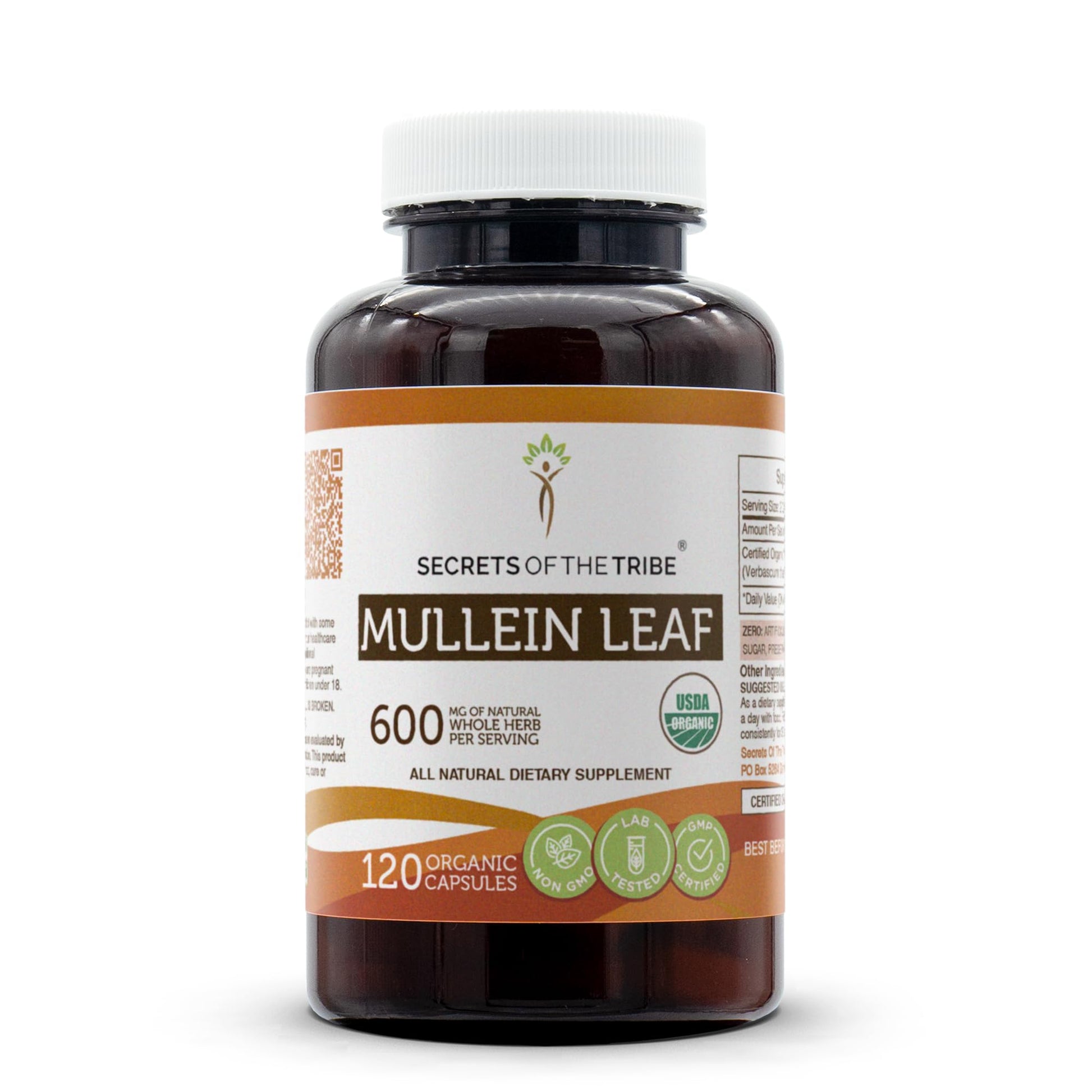 Secrets of the Tribe Mullein Leaf 120 Capsules