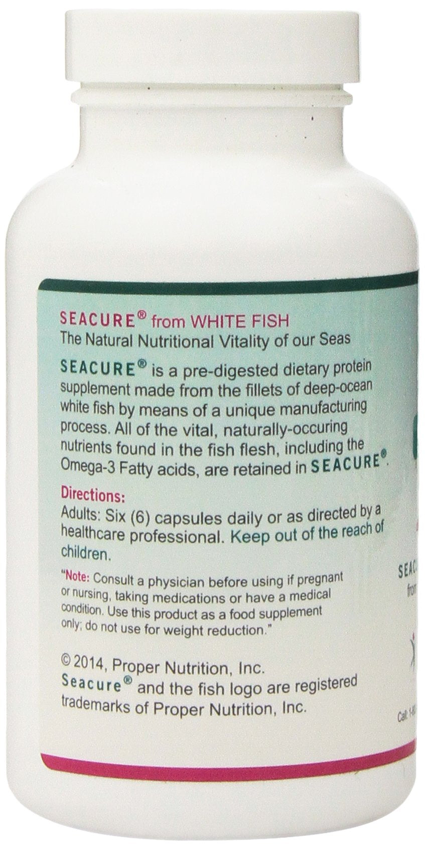 Proper Nutrition Seacure 180 Capsules