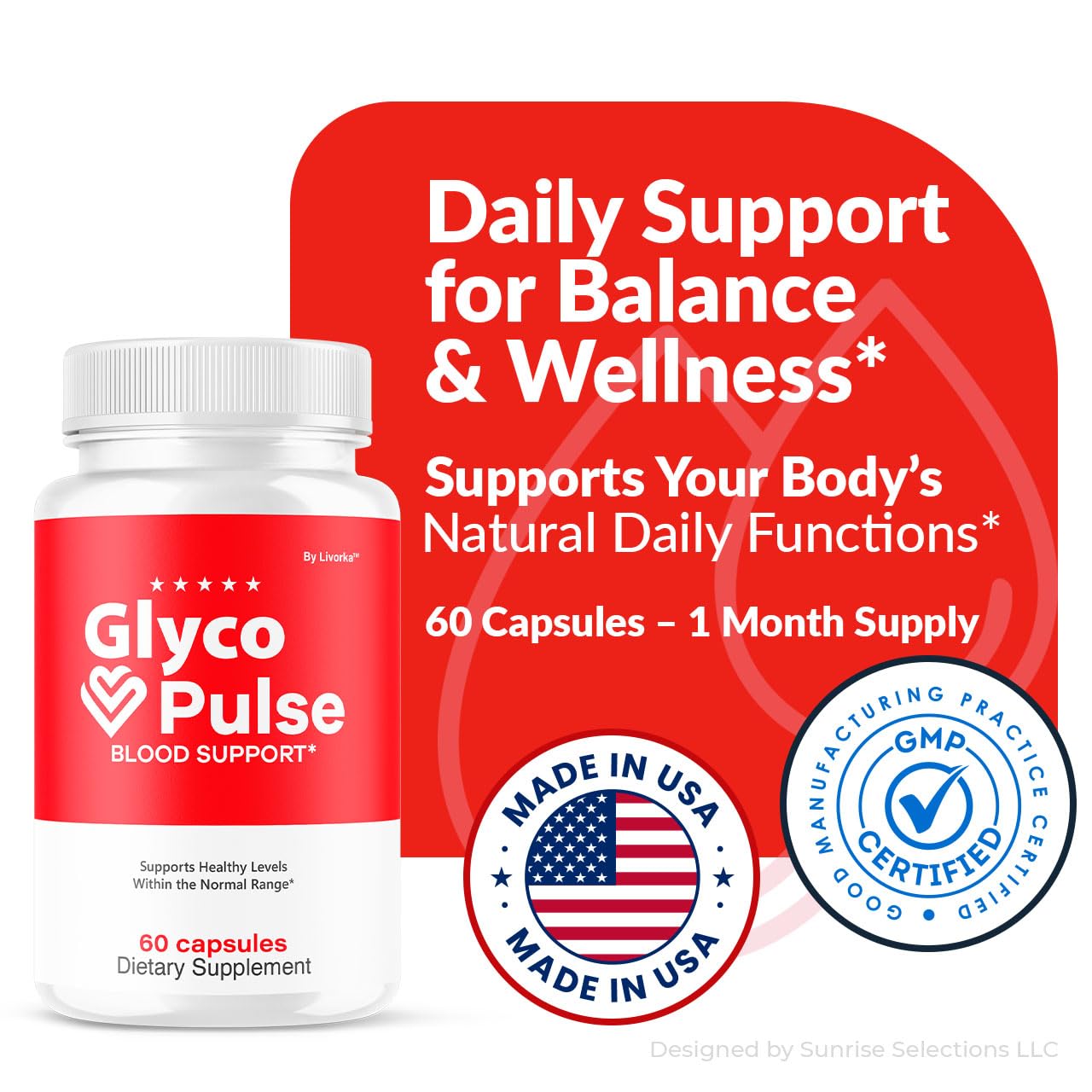 LIVORKA Glyco Pulse Capsules 300 Capsules