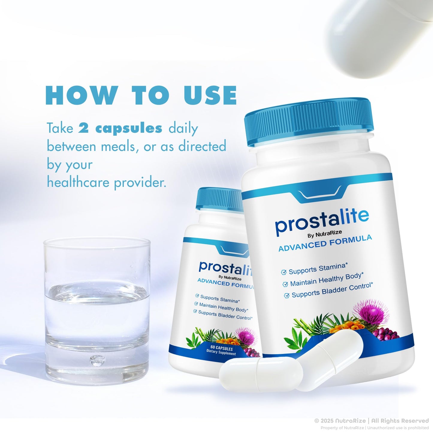 NutraRize Prostalite Prostate Support Capsules, 60 Capsules