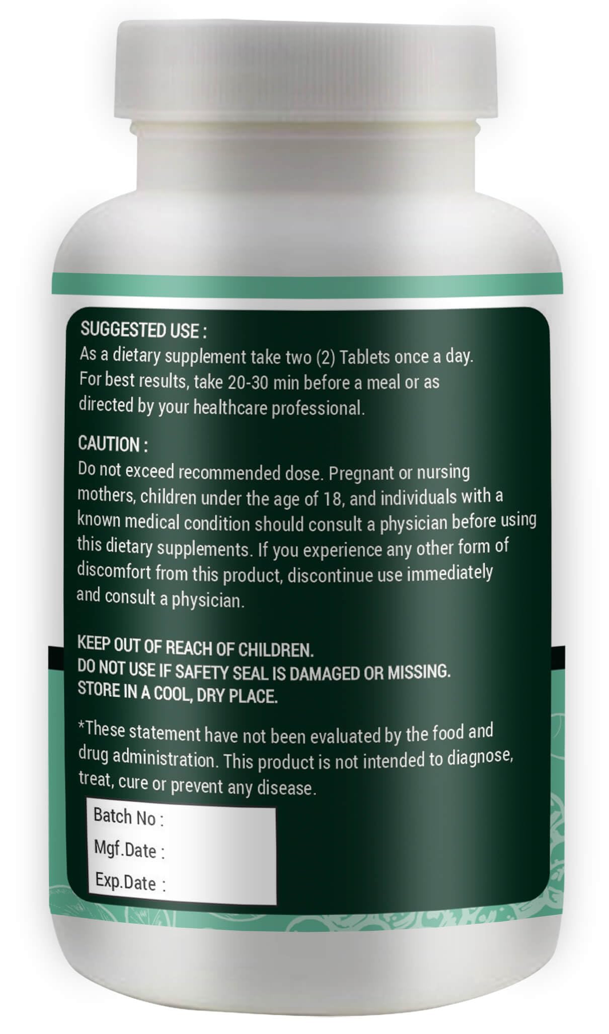 WAY 4 ORGANIC W4O Moringa Tablets with Turmeric and Ginger Tablet, 1 Tablet