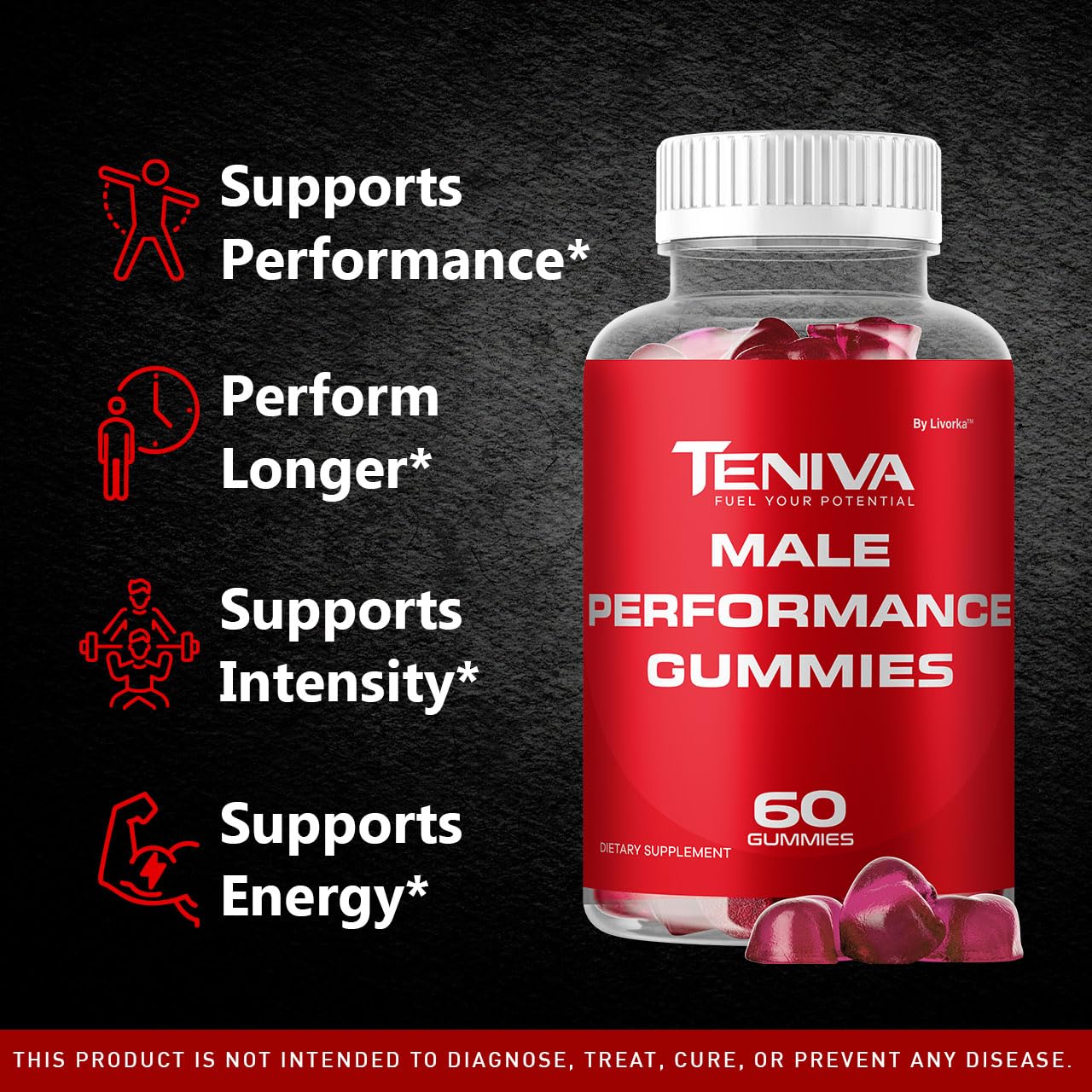 LIVORKA Teniva Gummies, 60 Gummies