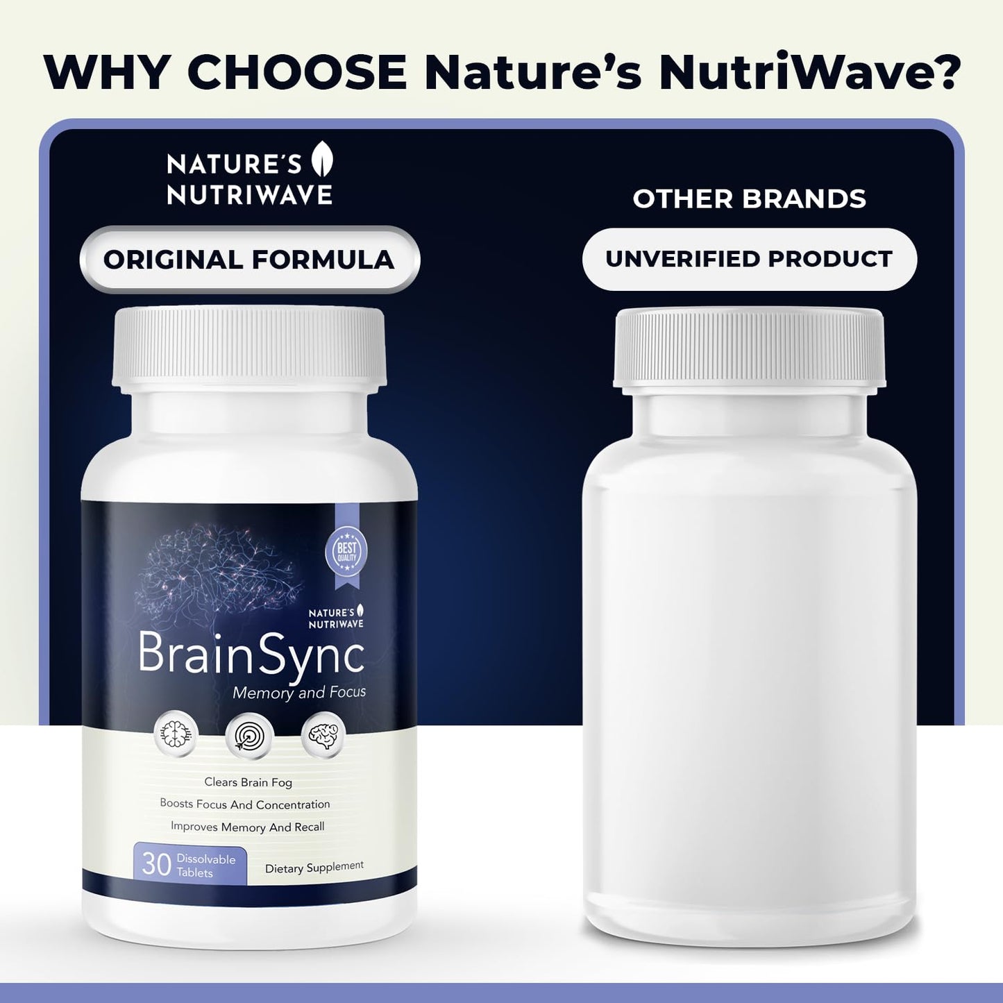 Nature’s NutriWave BrainSync Probiotic Tablet 30 Ct