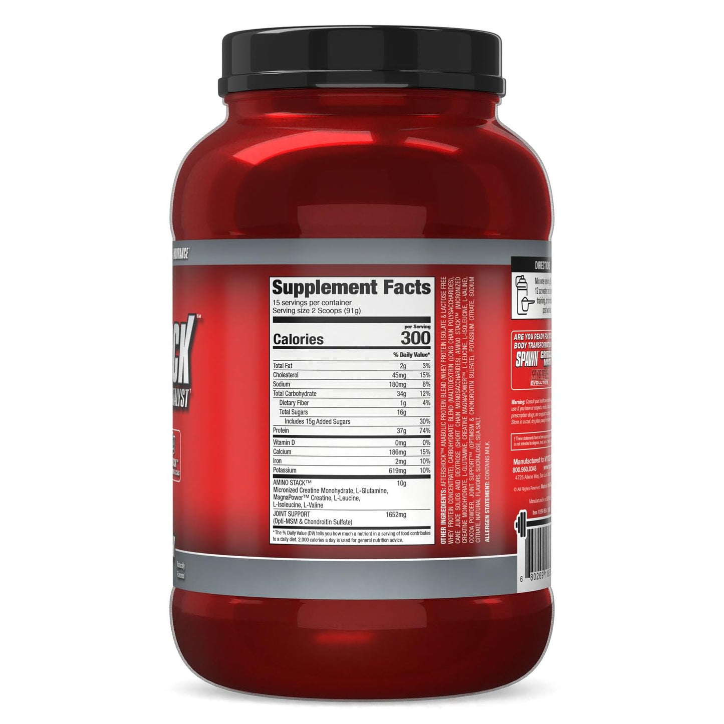 Myogenix Aftershock Post Workout Muscle Growth Whey Protein Powder, 48