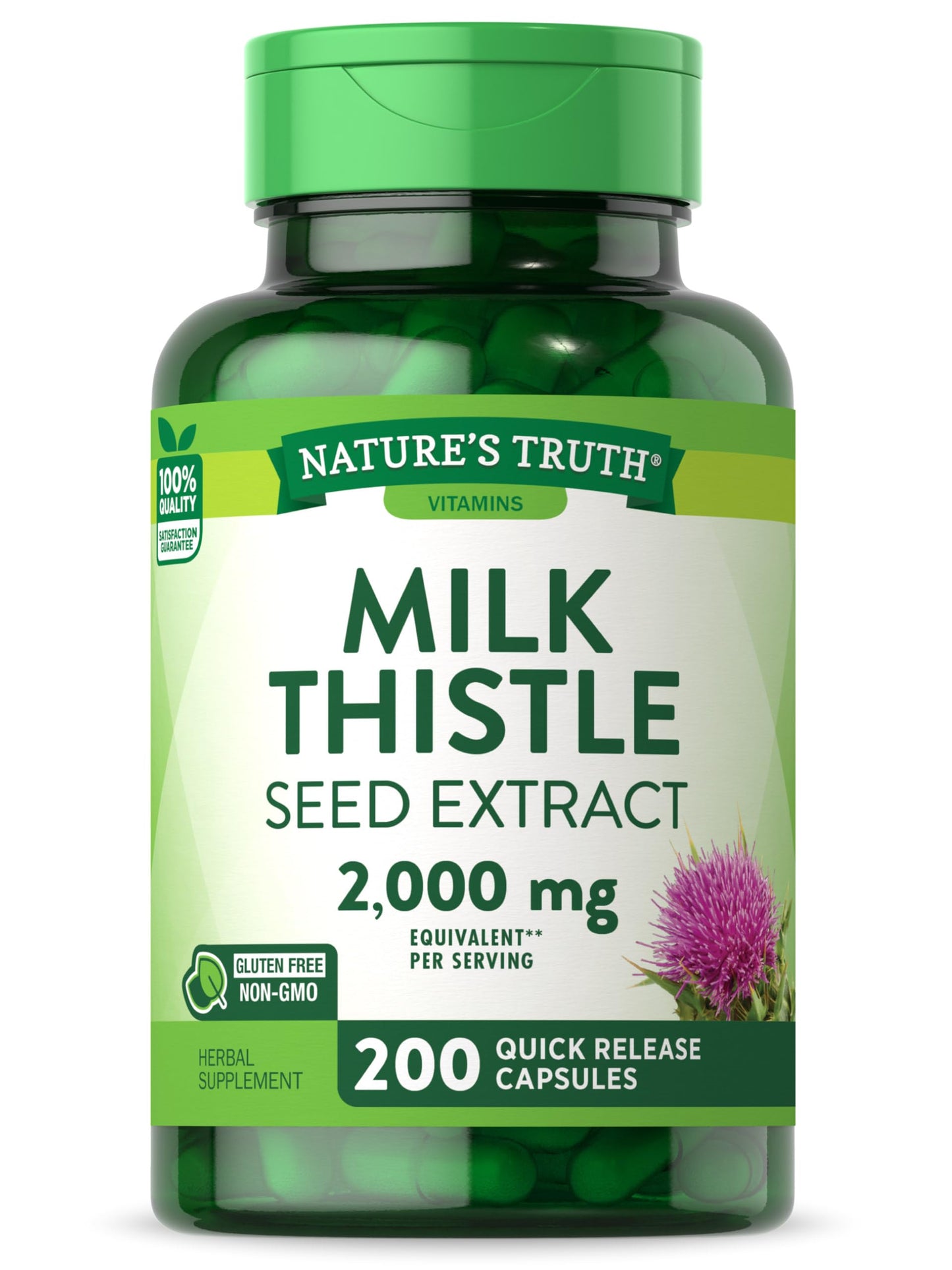 Nature's Truth Milk Thistle Supplement Capsule 200