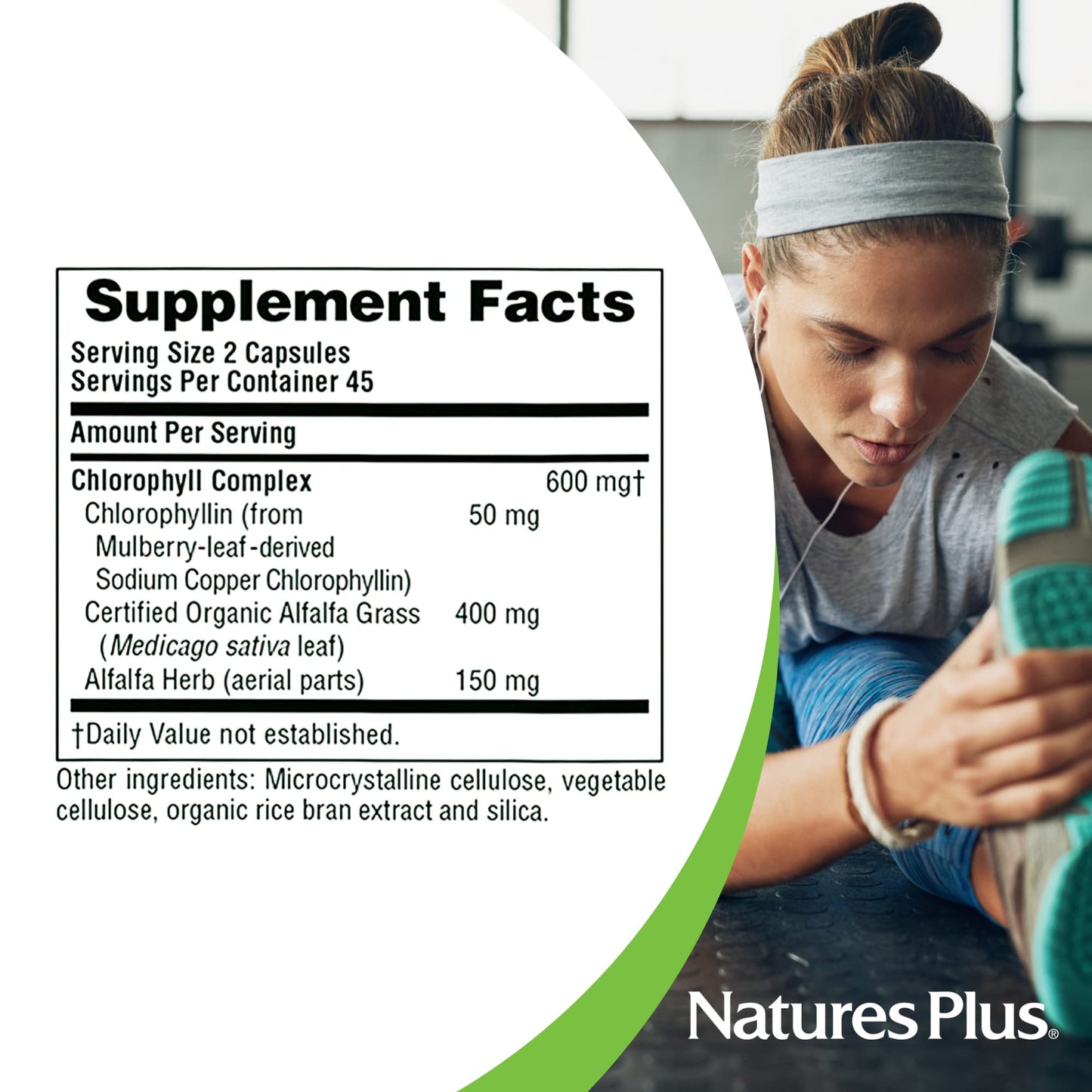 NaturesPlus Chlorophyll Complex Capsules 90 Count