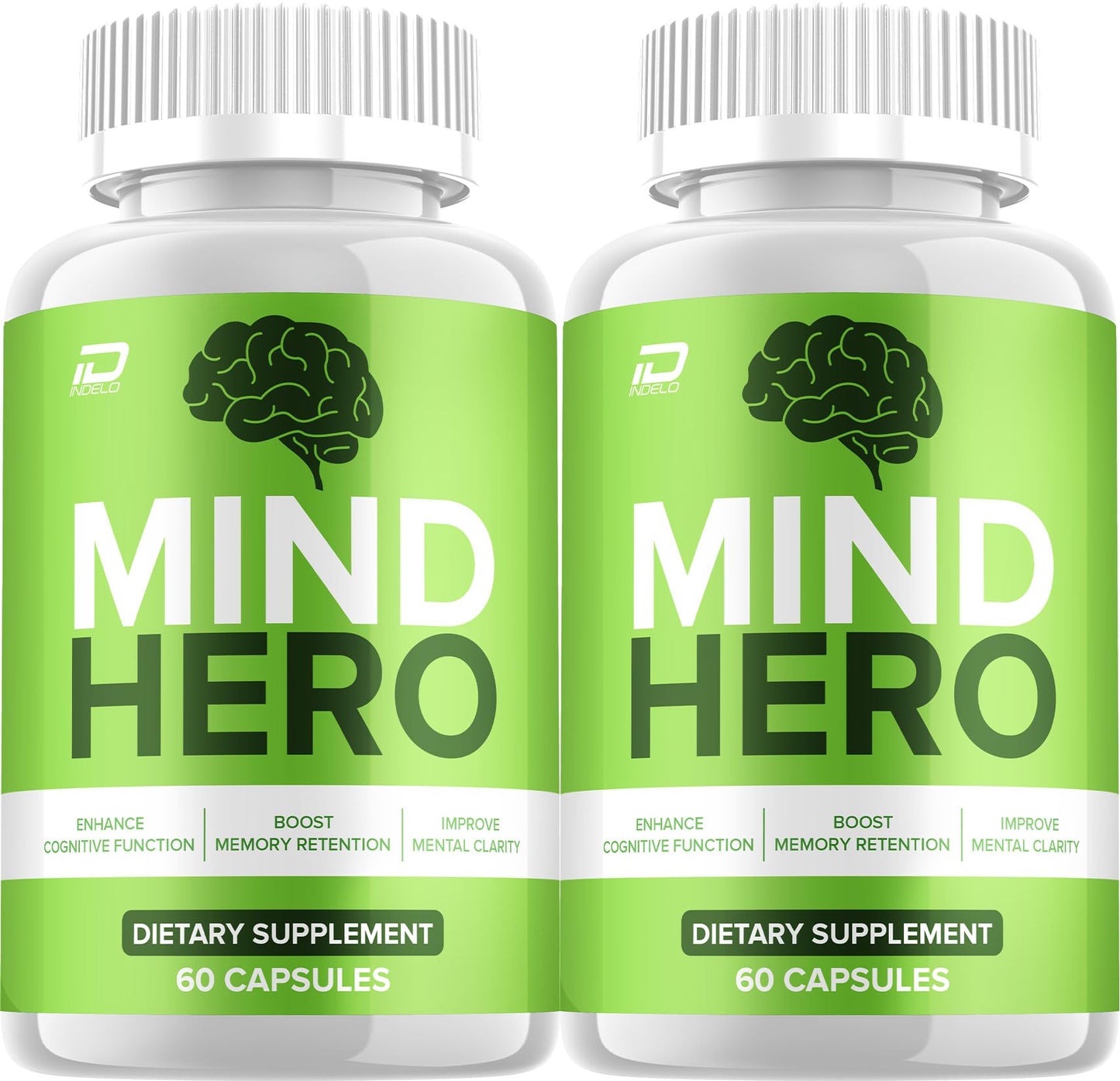 Indelo Mind Hero Supplement Capsules, 120 Capsules