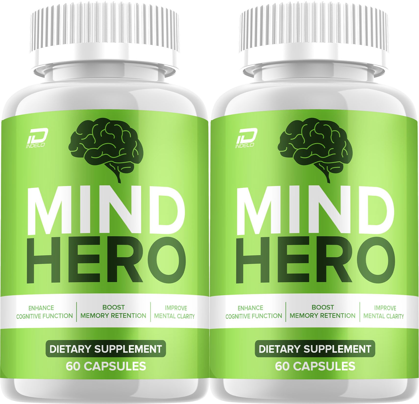 Indelo Mind Hero Supplement Capsules, 120 Capsules