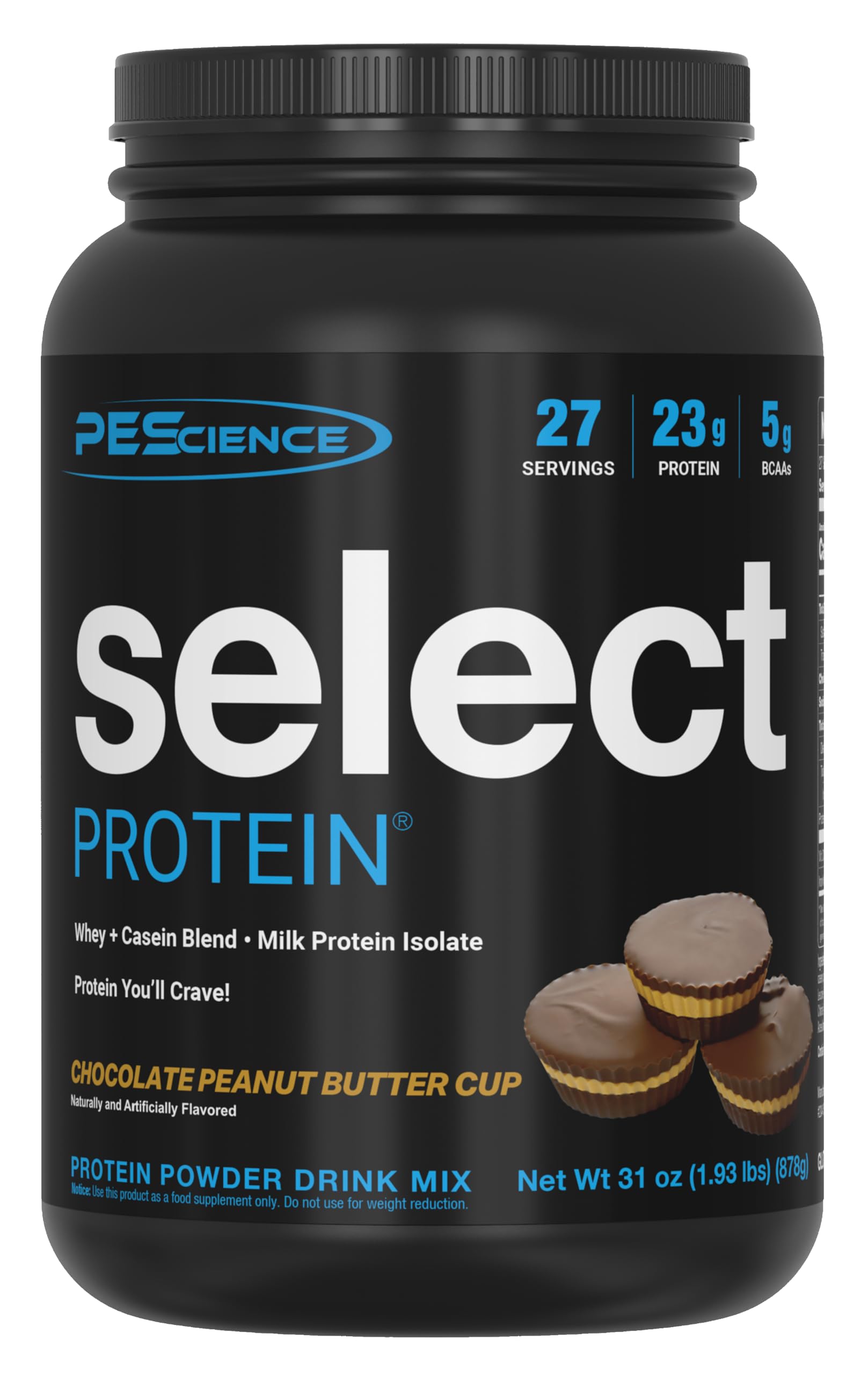 PEScience Select Protein Powder Chocolate Peanut Butter Cup, 27 Servings
