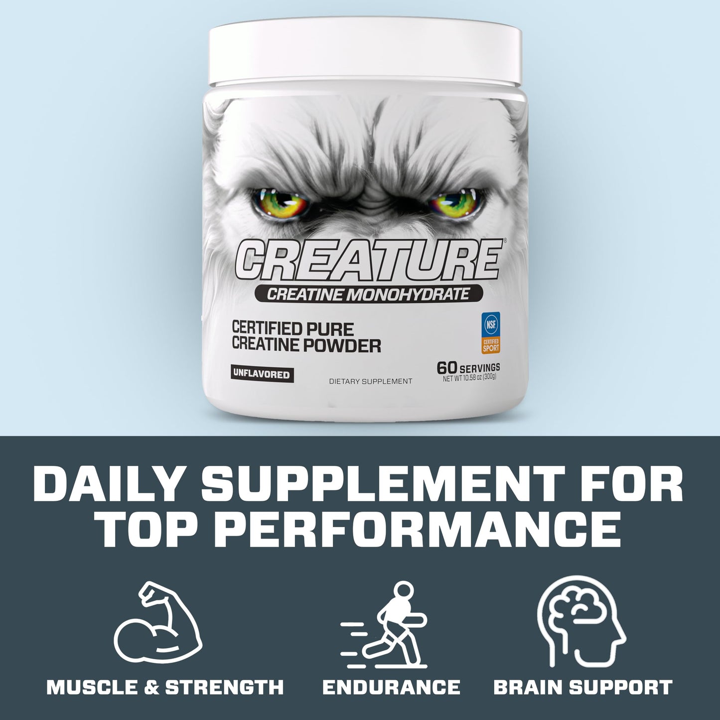 CREATURE Creatine Monohydrate Powder 10.58 oz