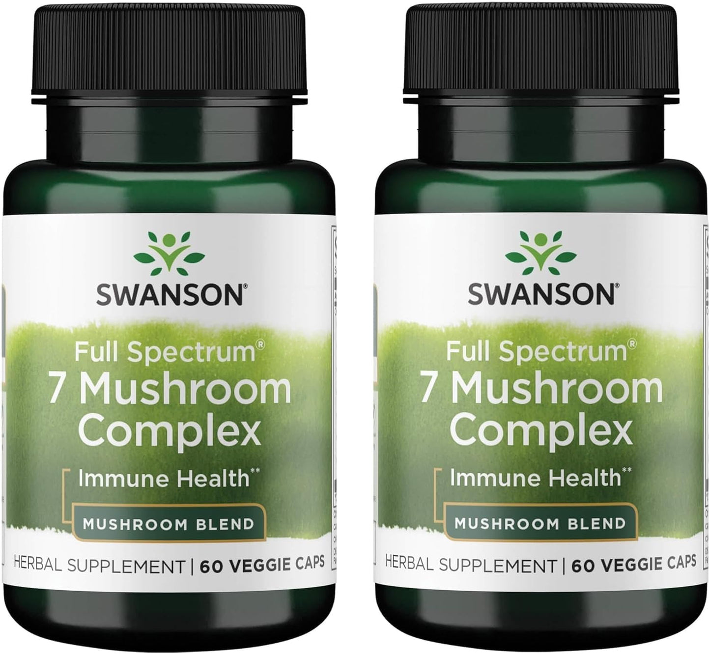 Swanson Premium Brand Full Spectrum 7 Mushroom Complex 120 Veggie Capsules