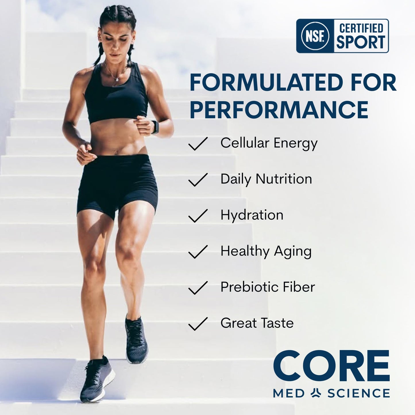Core Med Science Greens Superfood Powder, 5.1 Ounce