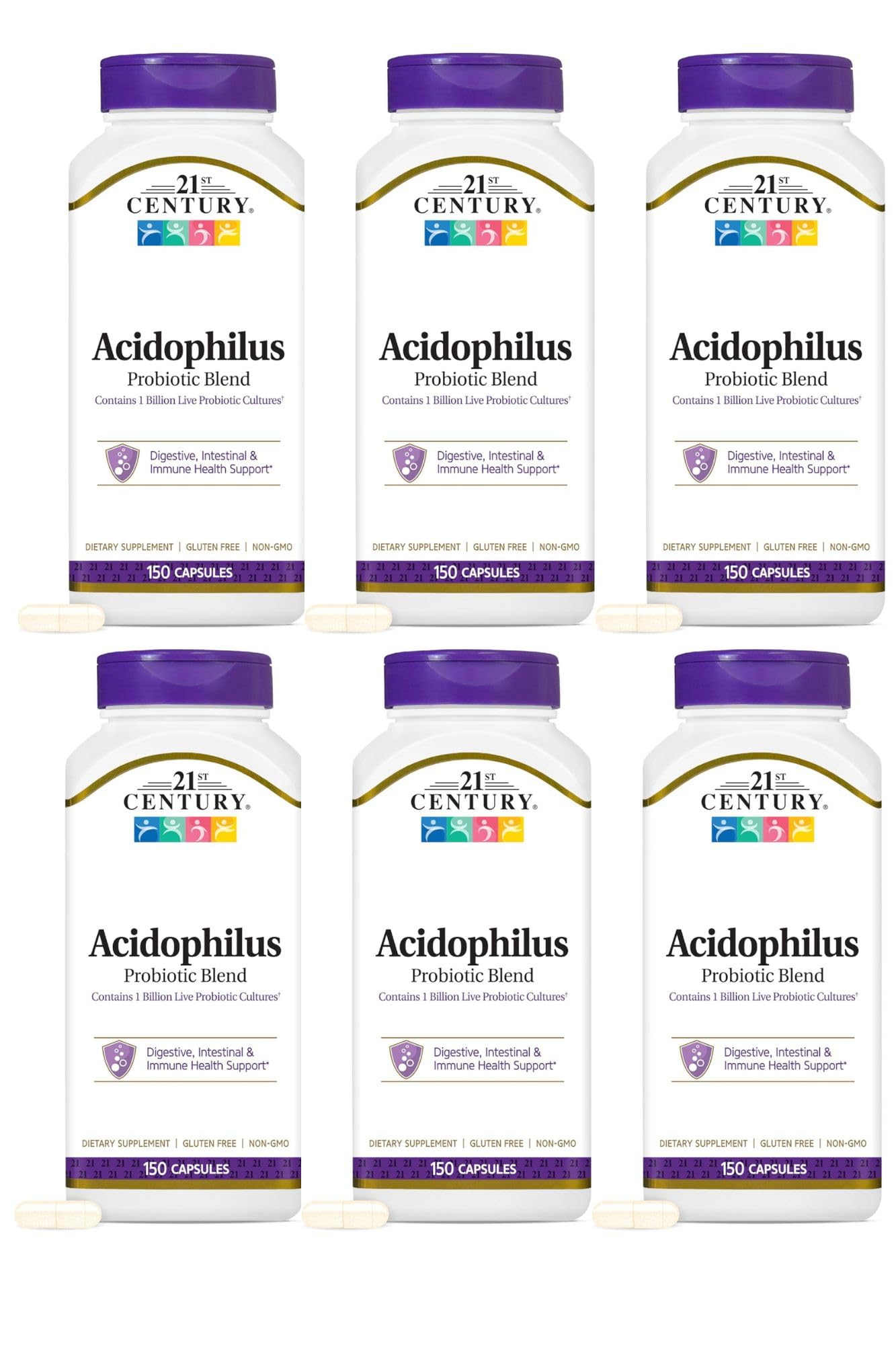21st Century Acidophilus Probiotic Blend Capsules 900 Capsules