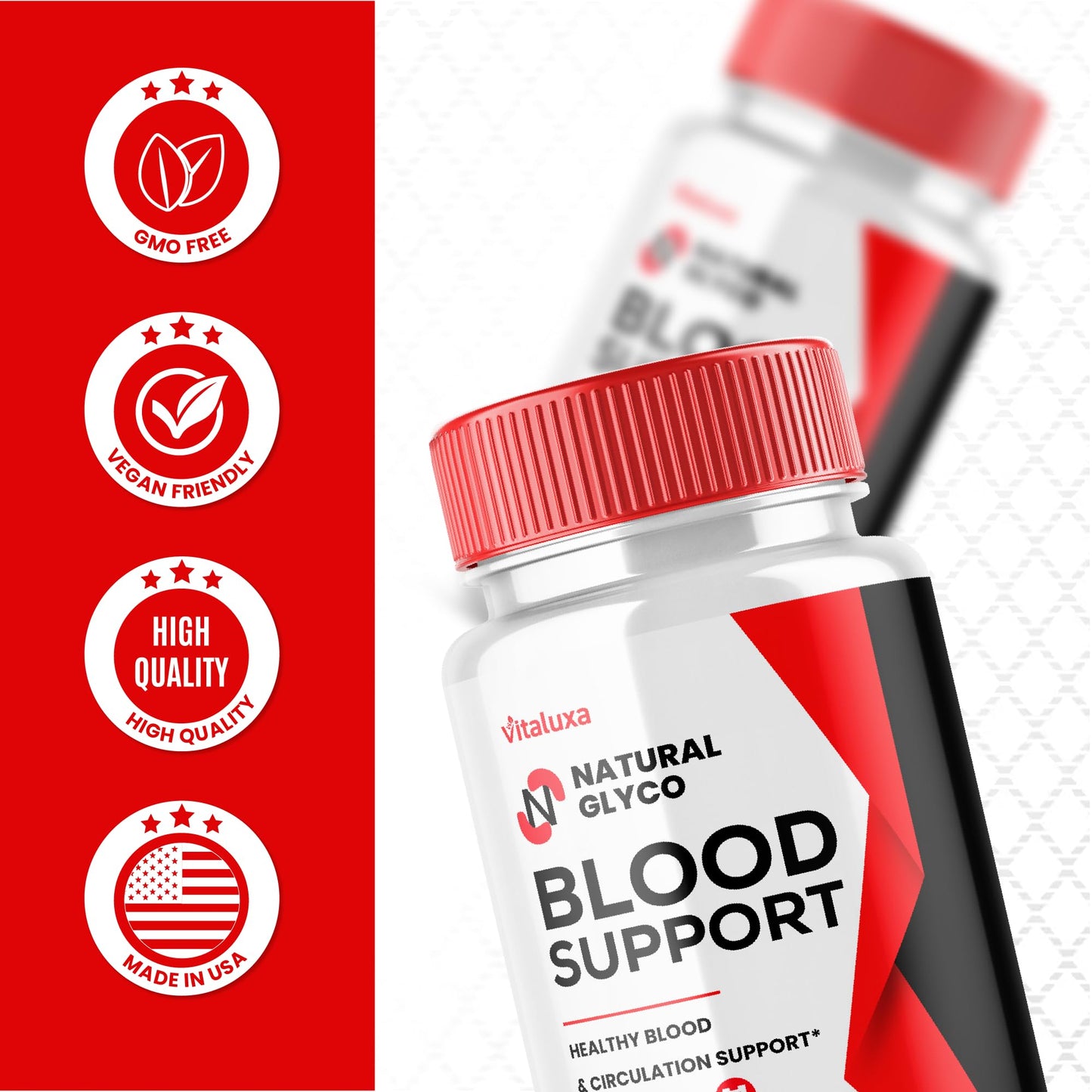 Vitaluxa Natural Glyco Blood Sugar Supplement Capsule 60 Count