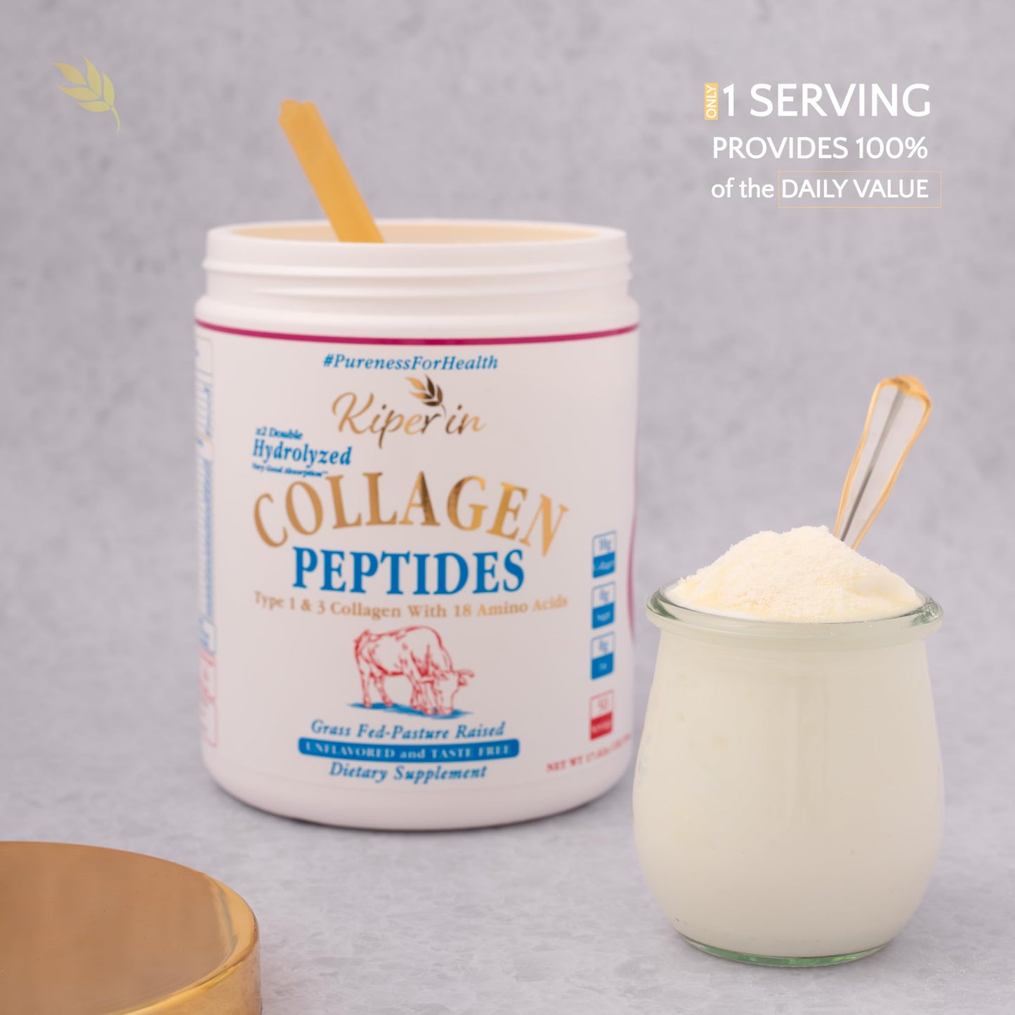 Kiperin Collagen Peptides Powder 1 Count