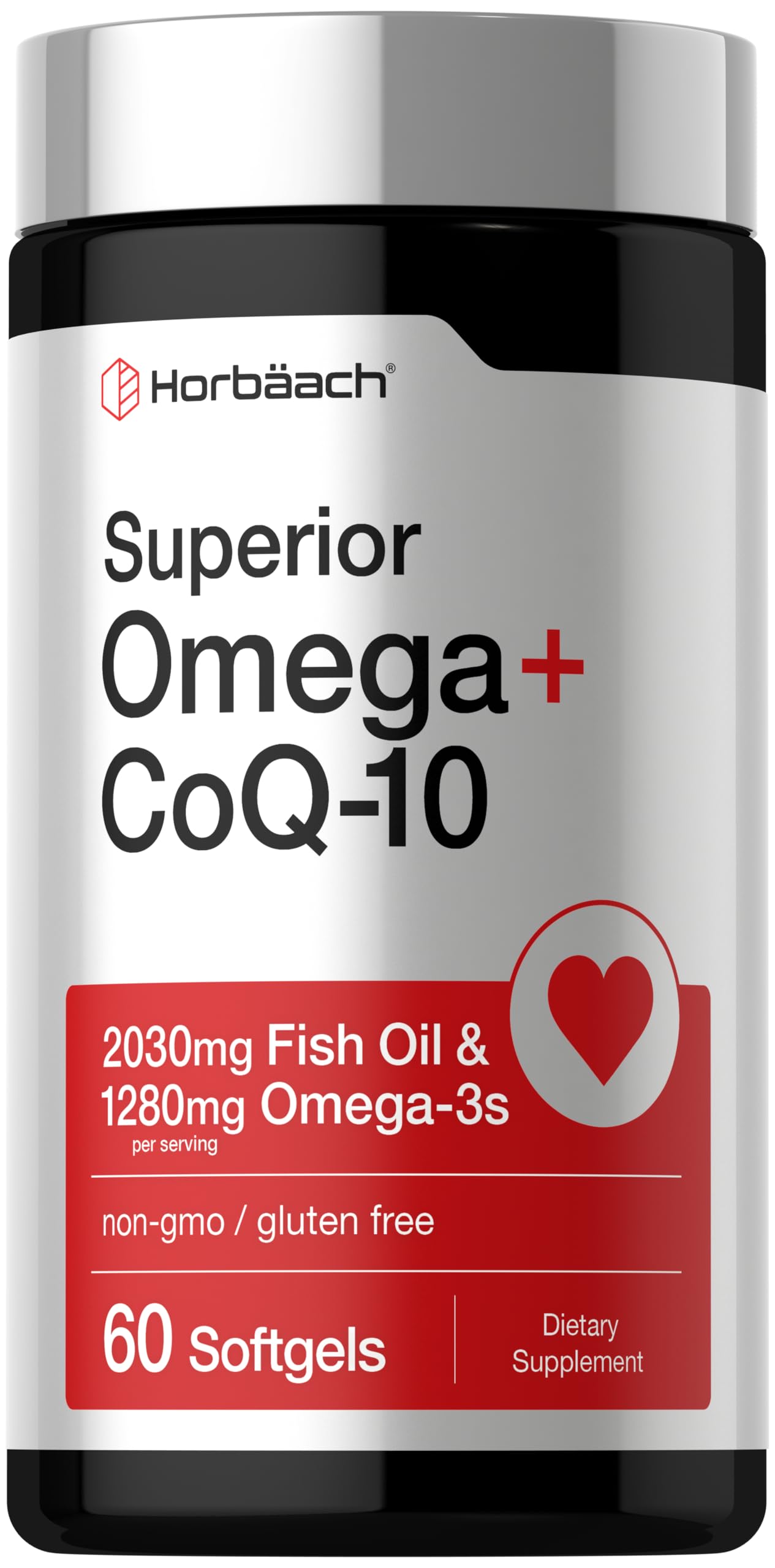 Horbäach Omega with CoQ-10 Softgels 60 Count