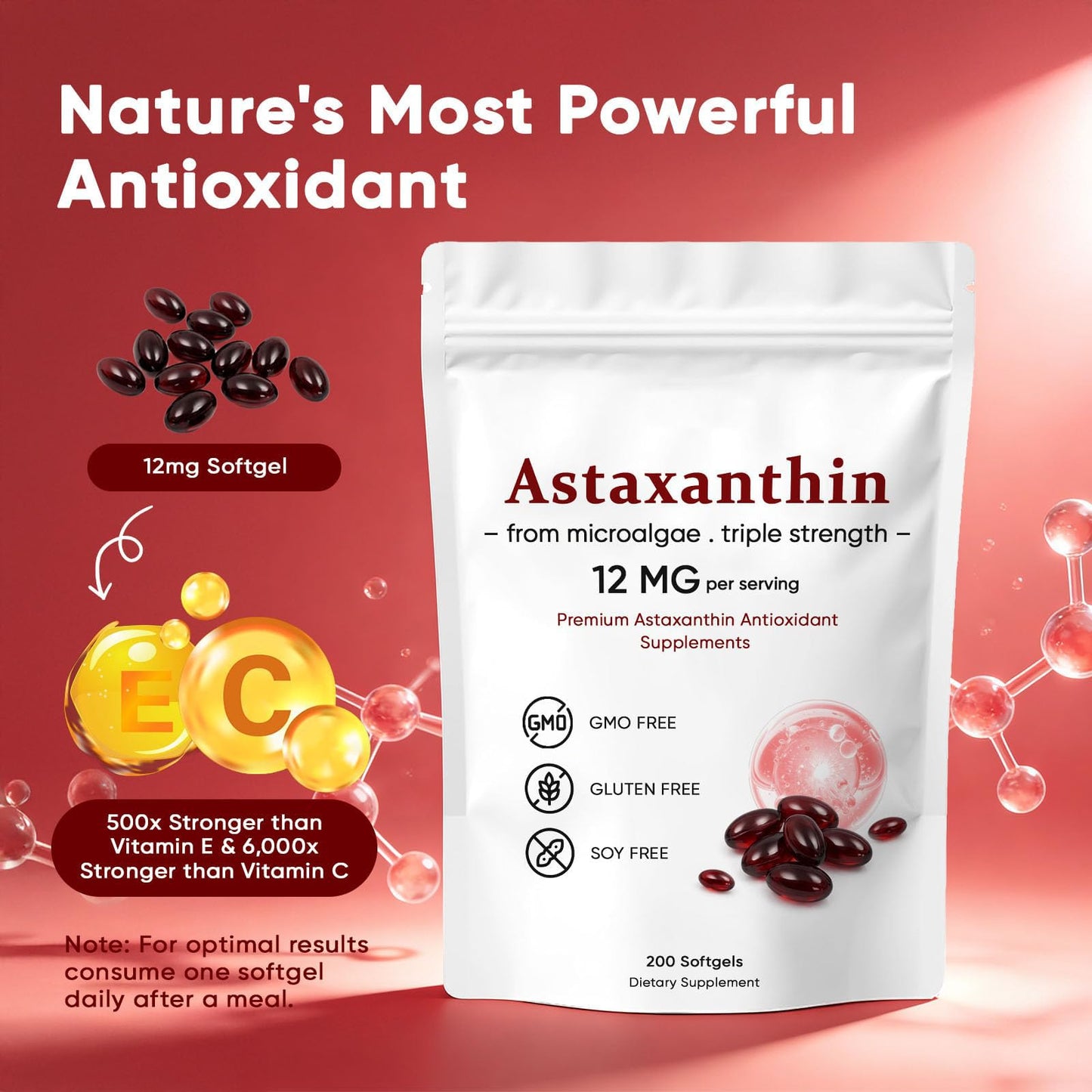VSXAZ Astaxanthin 12mg Softgels 200