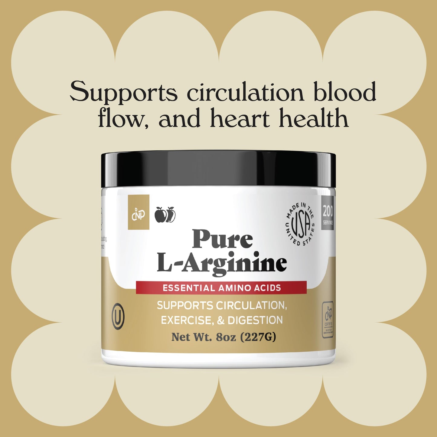 Complete Natural Products L-Arginine Powder Supplement, 8 oz