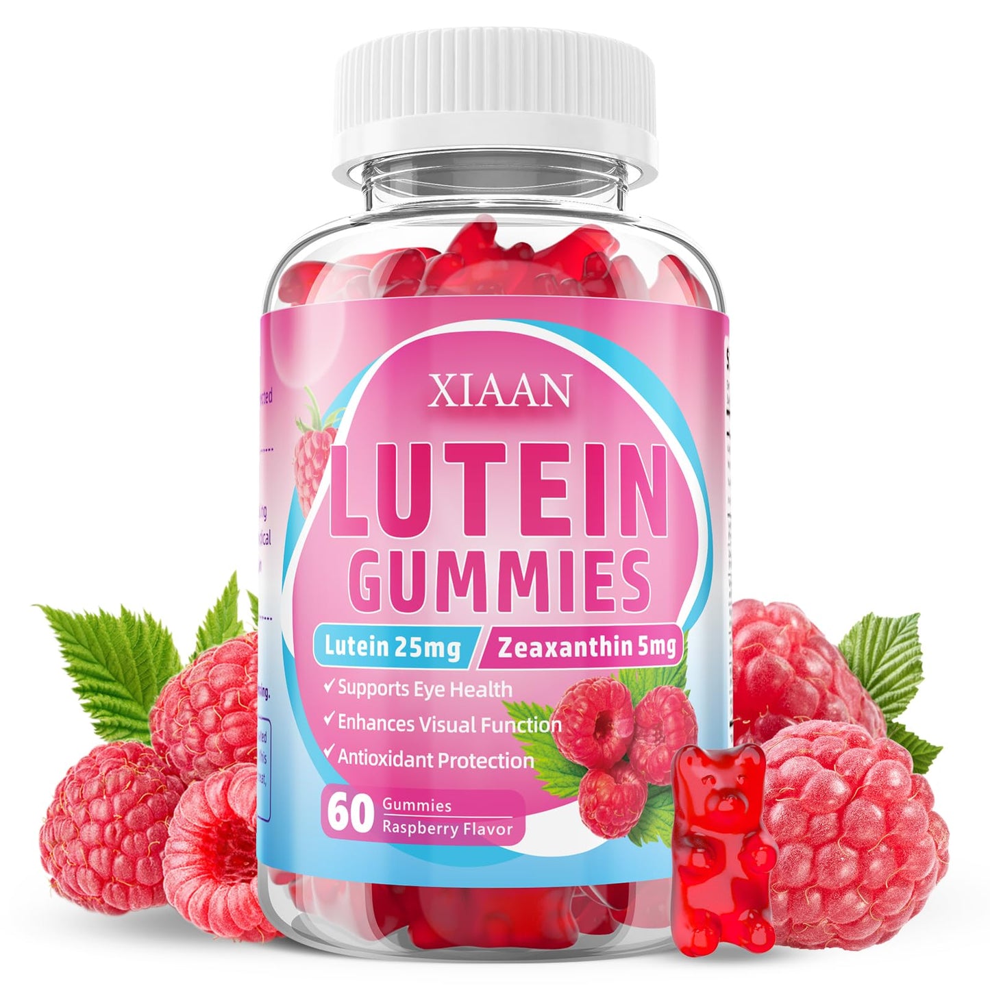 XIAAN Lutein and Zeaxanthin Supplements Gummies 60 Count