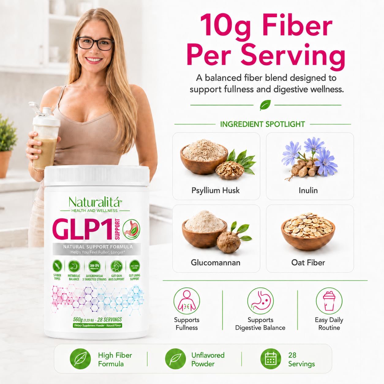 Naturalitá Health and Wellness Naturalita Fiber Powder Powder 39.5