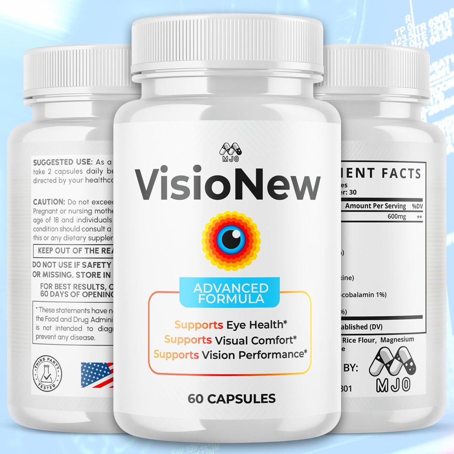 MJO VisioNew Vision Support Capsules, 120 Capsules