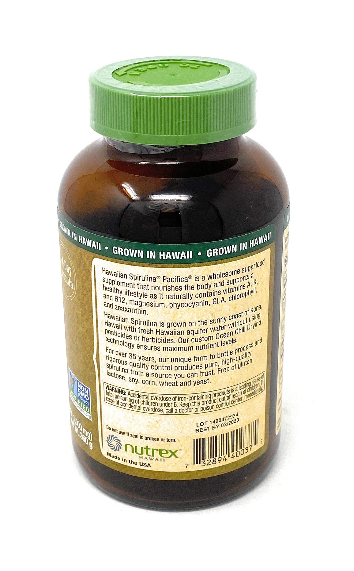 Nutrex Hawaii Pure Hawaiian Spirulina 360 Tablets